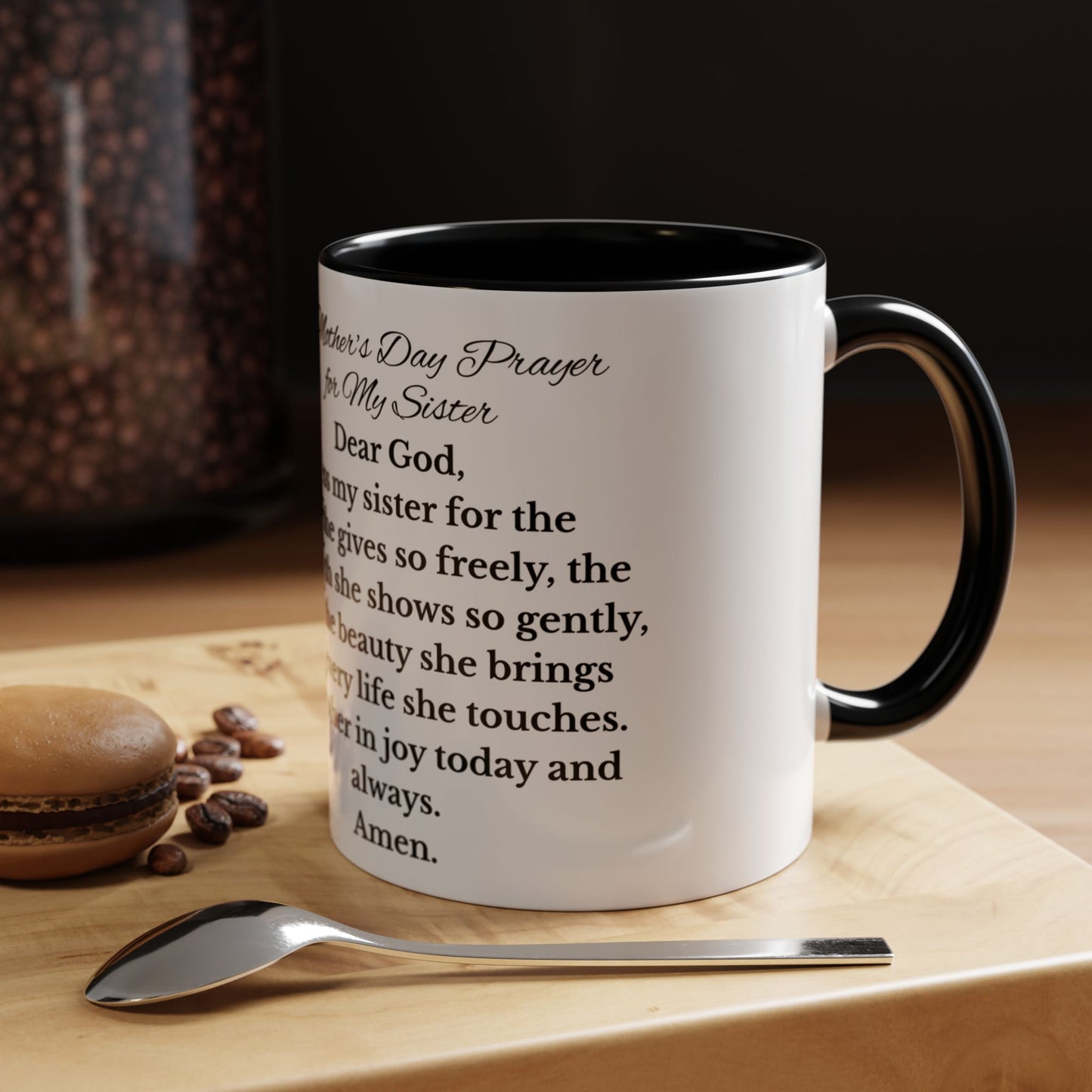 Sister Prayer African American Mother's Day Mug, gift