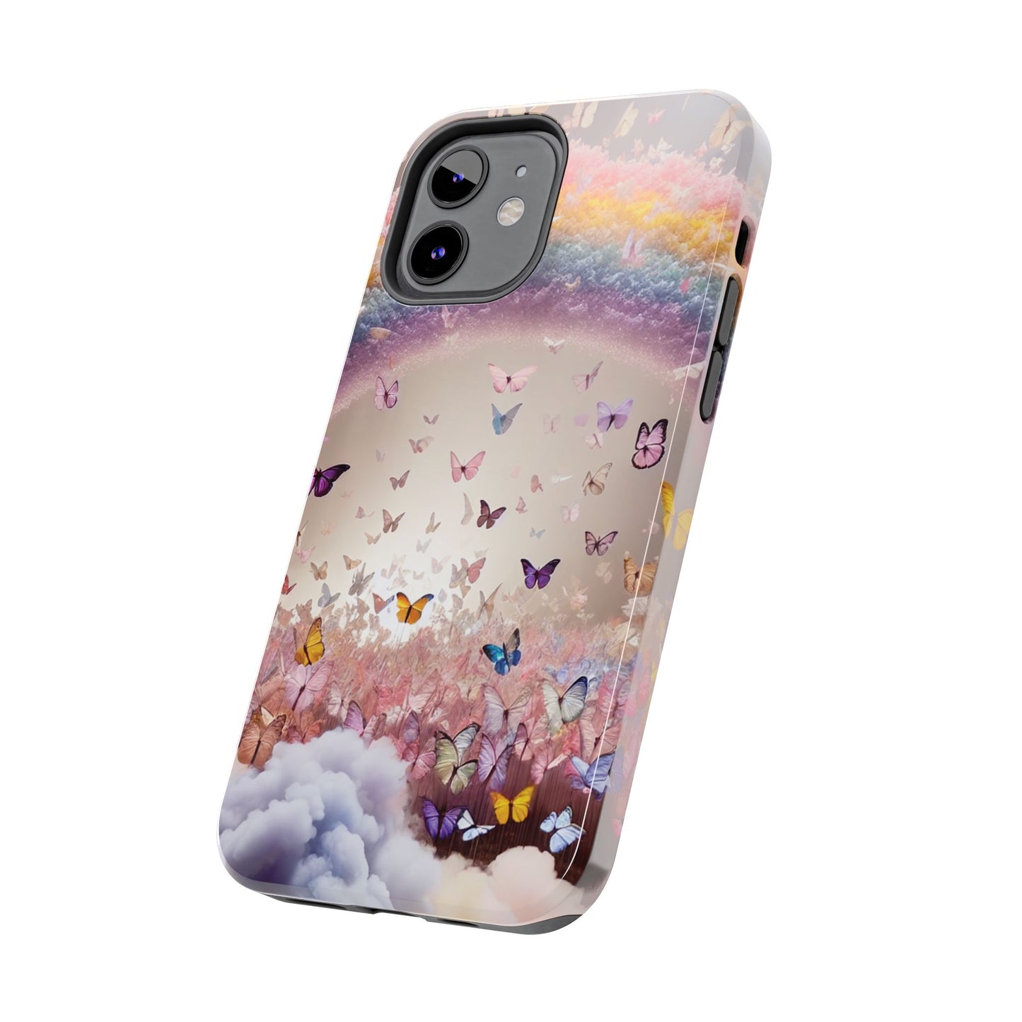Spring Butterfly & Rainbow Phone Cover – Stylish, Strong & Gift-Ready