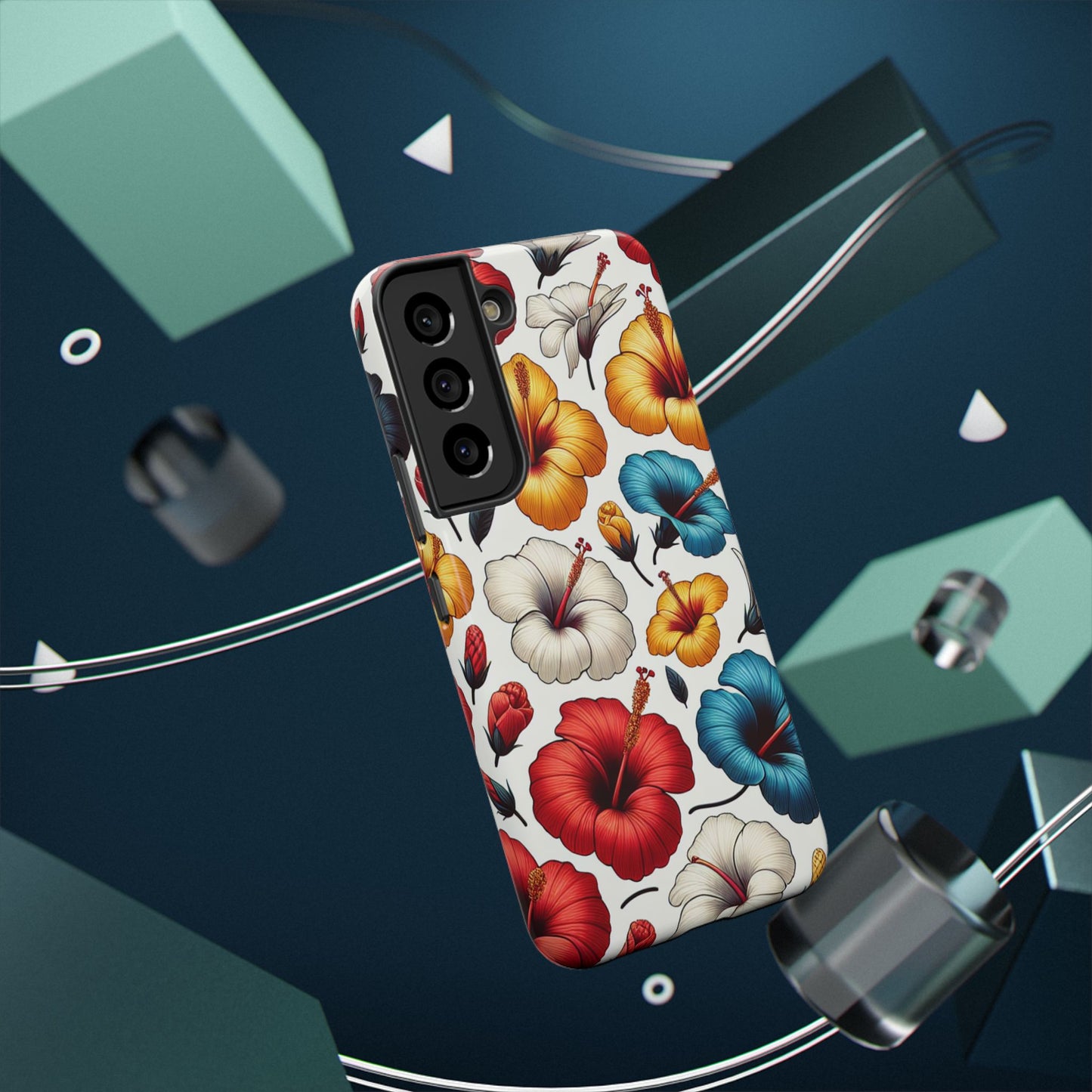 Hibiscus Bloom Impact-Resistant Phone Case – Bold Floral Protection