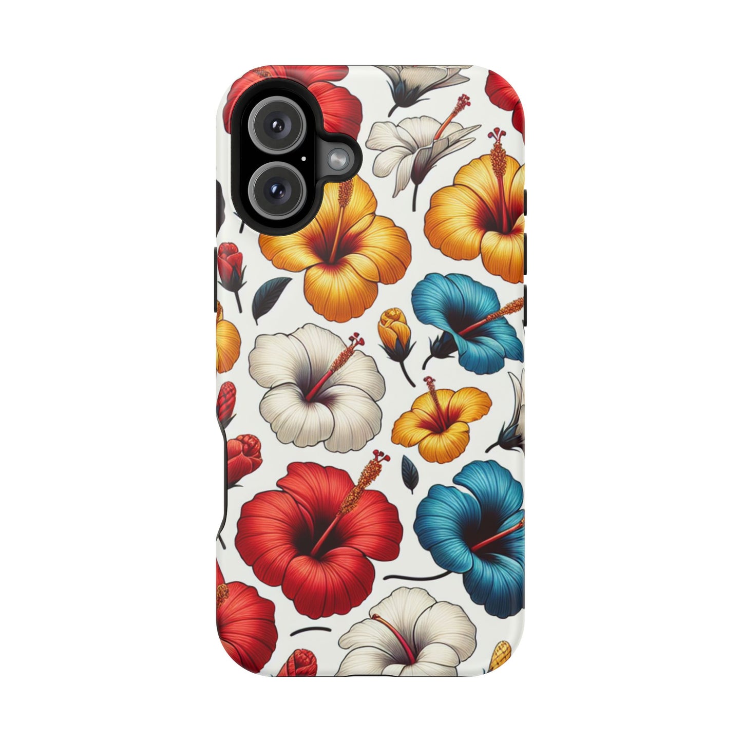 Hibiscus Bloom Impact-Resistant Phone Case – Bold Floral Protection