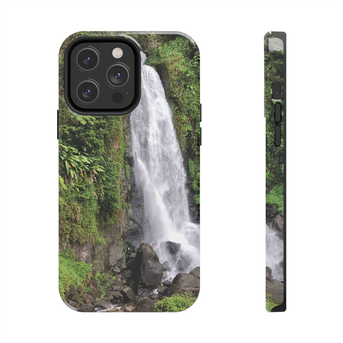 Nature Island Trafalgar Waterfall inspired Tough IPhone and Samsung phone Cases - Durable Protection for Outdoor Adventure