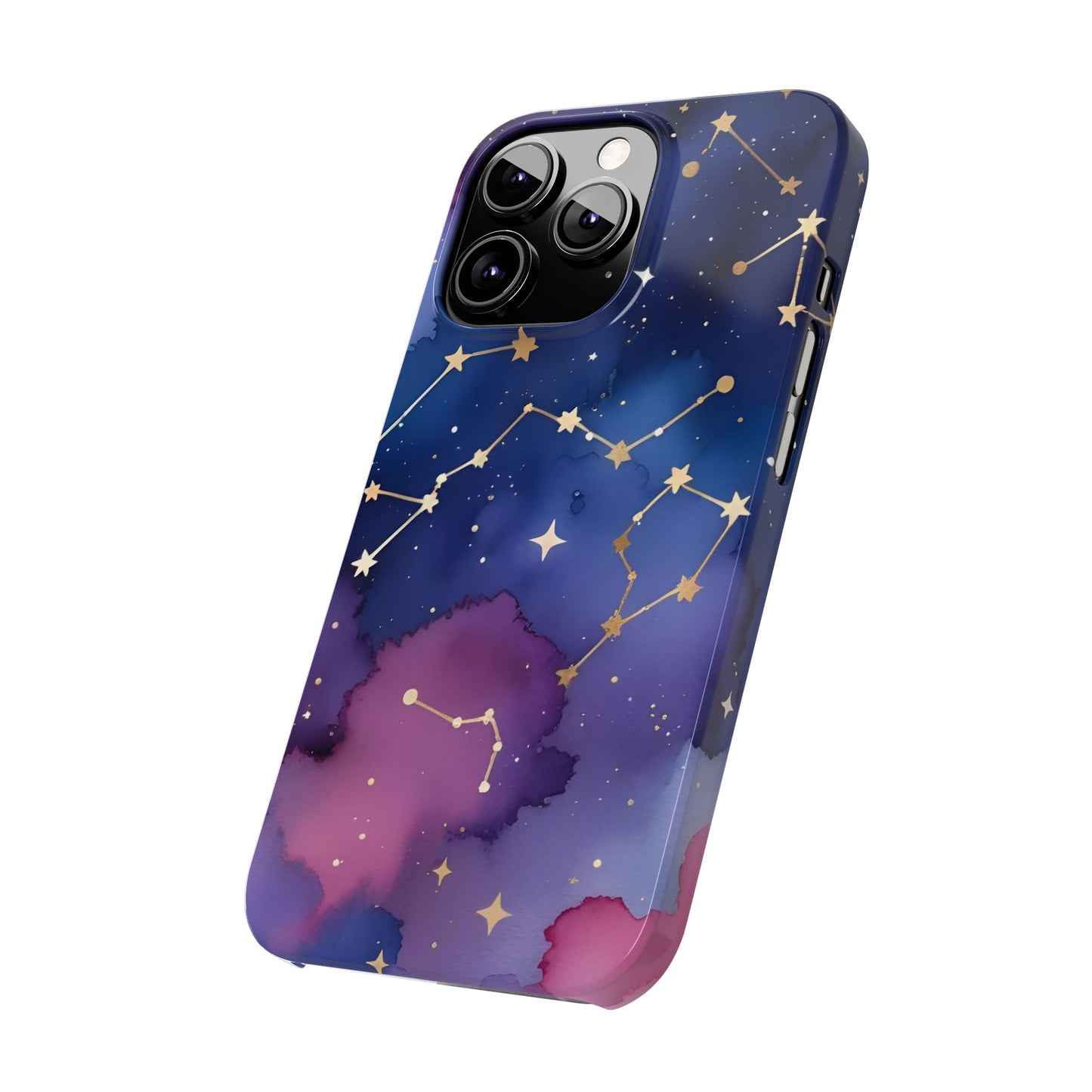 Galaxy Slim Phone Case - Cosmic Constellation Design for Stargazers and Astrology Lovers