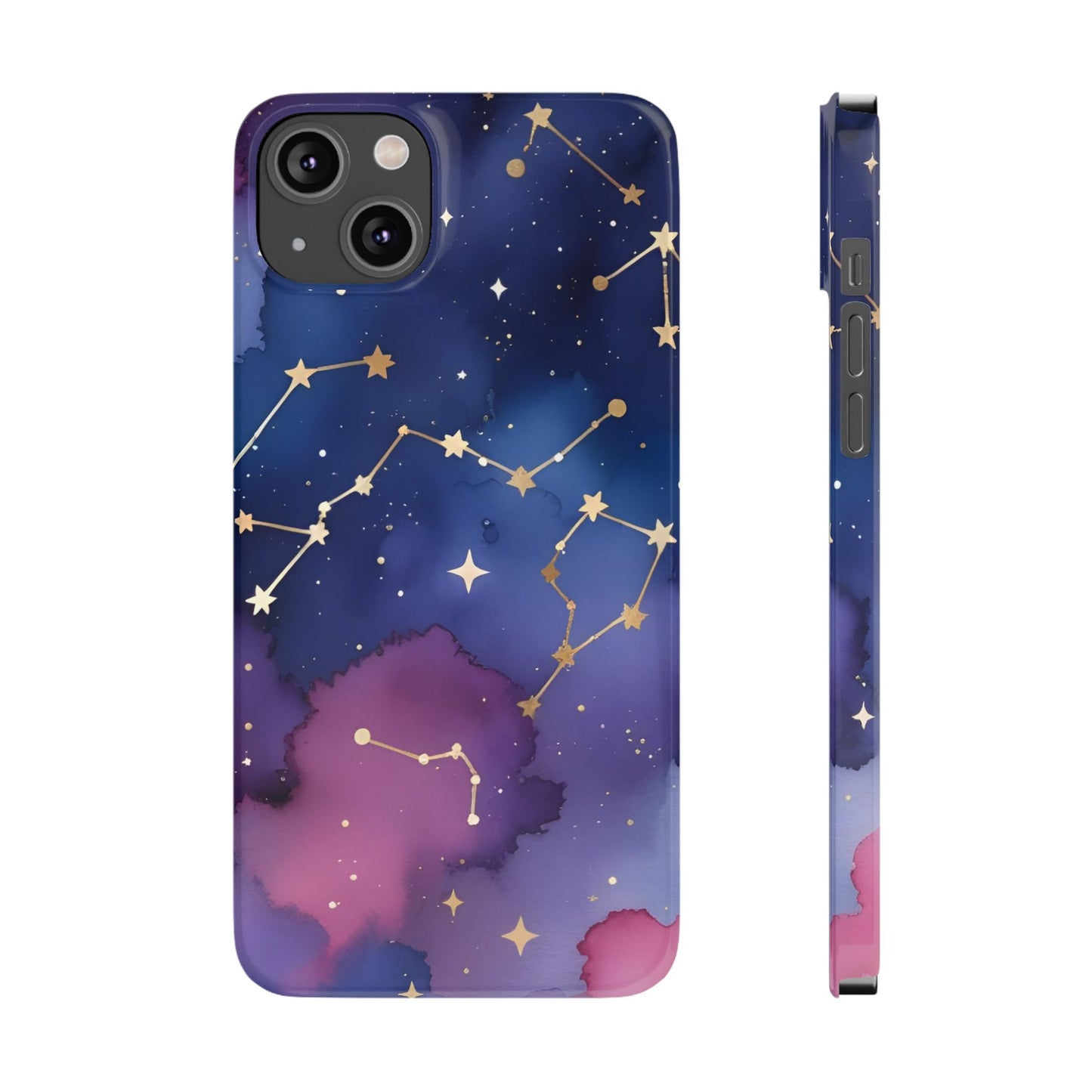 Galaxy Slim Phone Case - Cosmic Constellation Design for Stargazers and Astrology Lovers