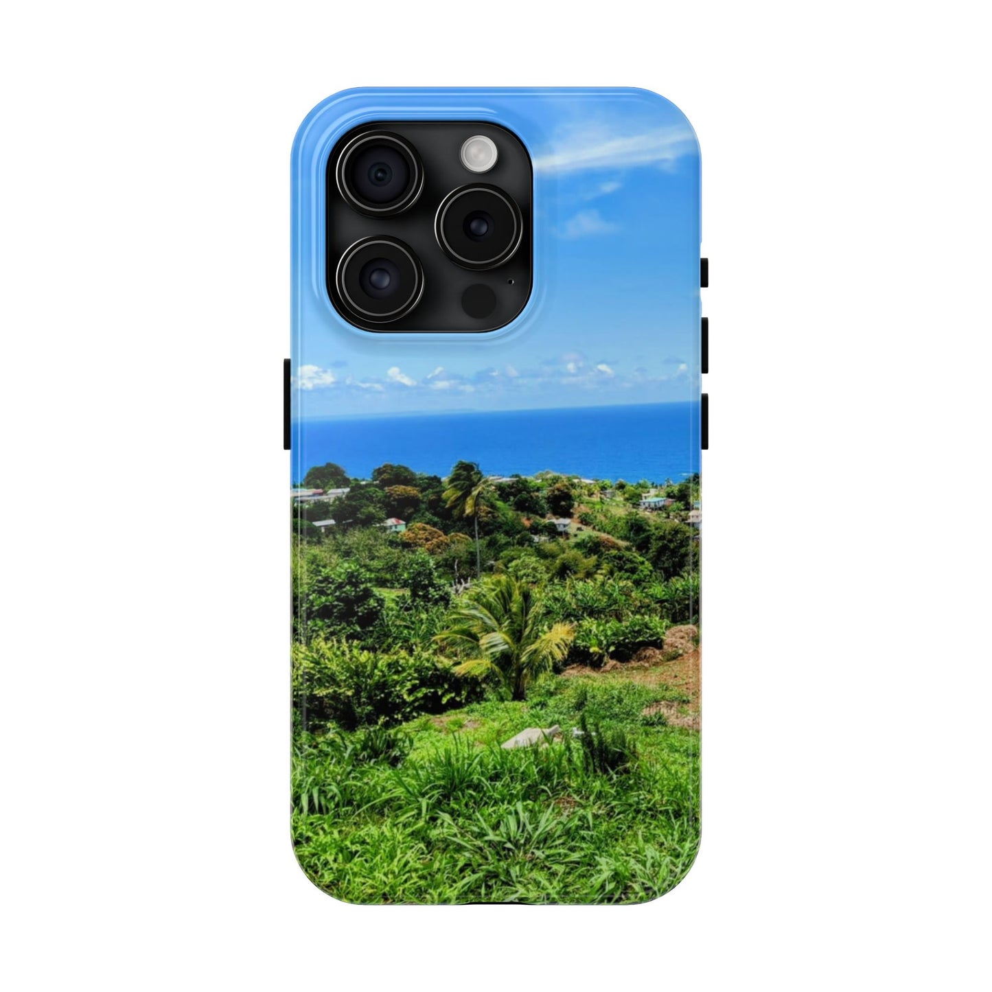 iPhone and Samsung phone Cases - Tropical Ocean View, Durable Cover for Beach Lovers