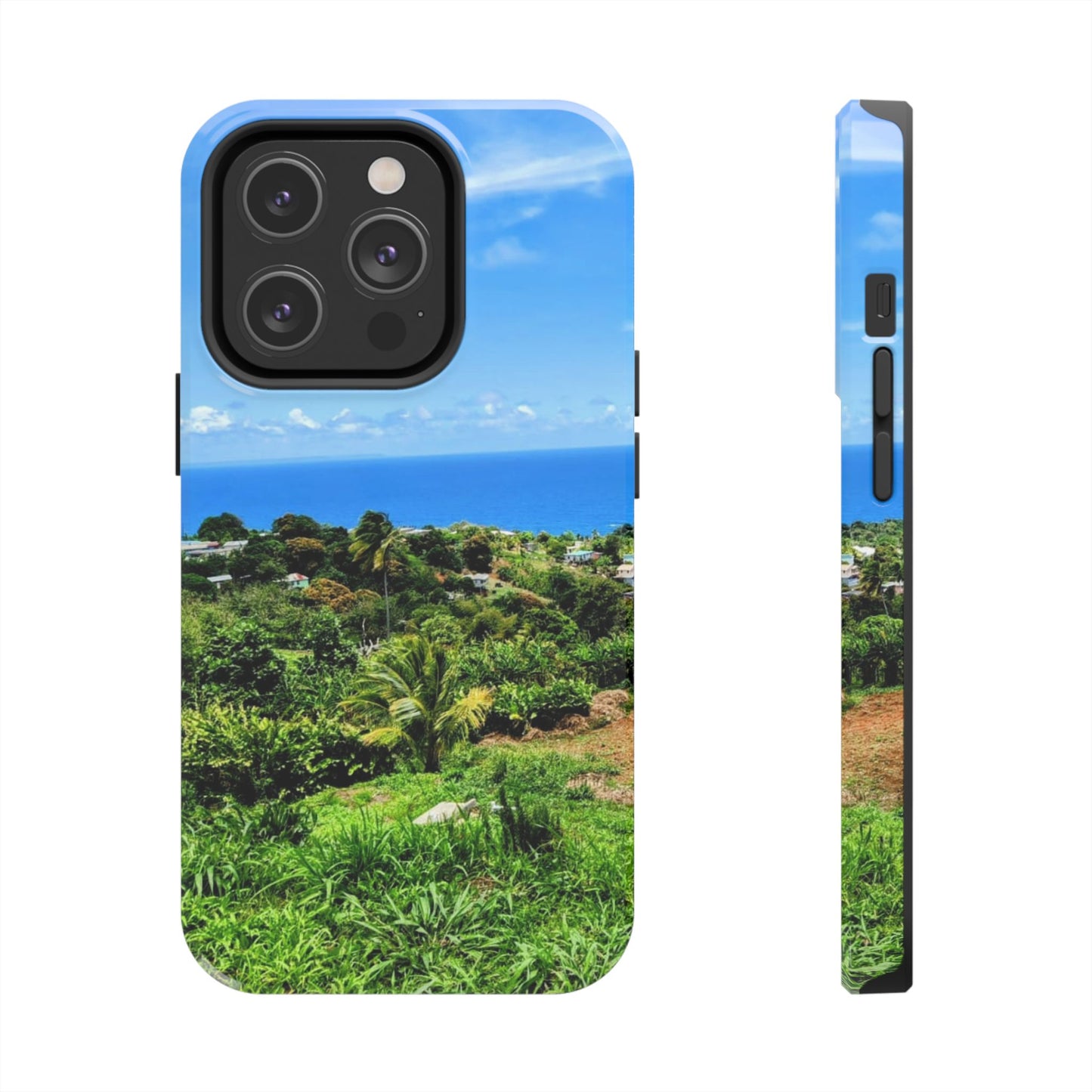 iPhone and Samsung phone Cases - Tropical Ocean View, Durable Cover for Beach Lovers