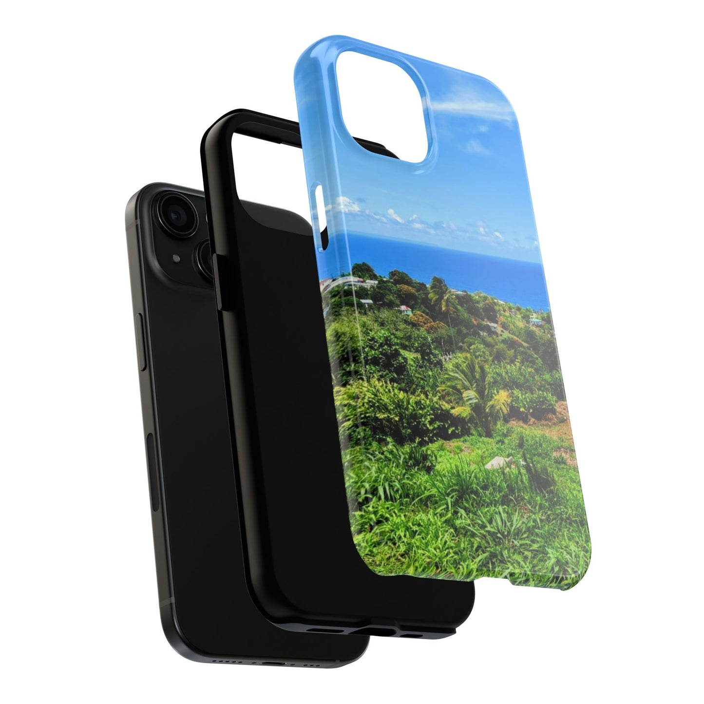 iPhone and Samsung phone Cases - Tropical Ocean View, Durable Cover for Beach Lovers