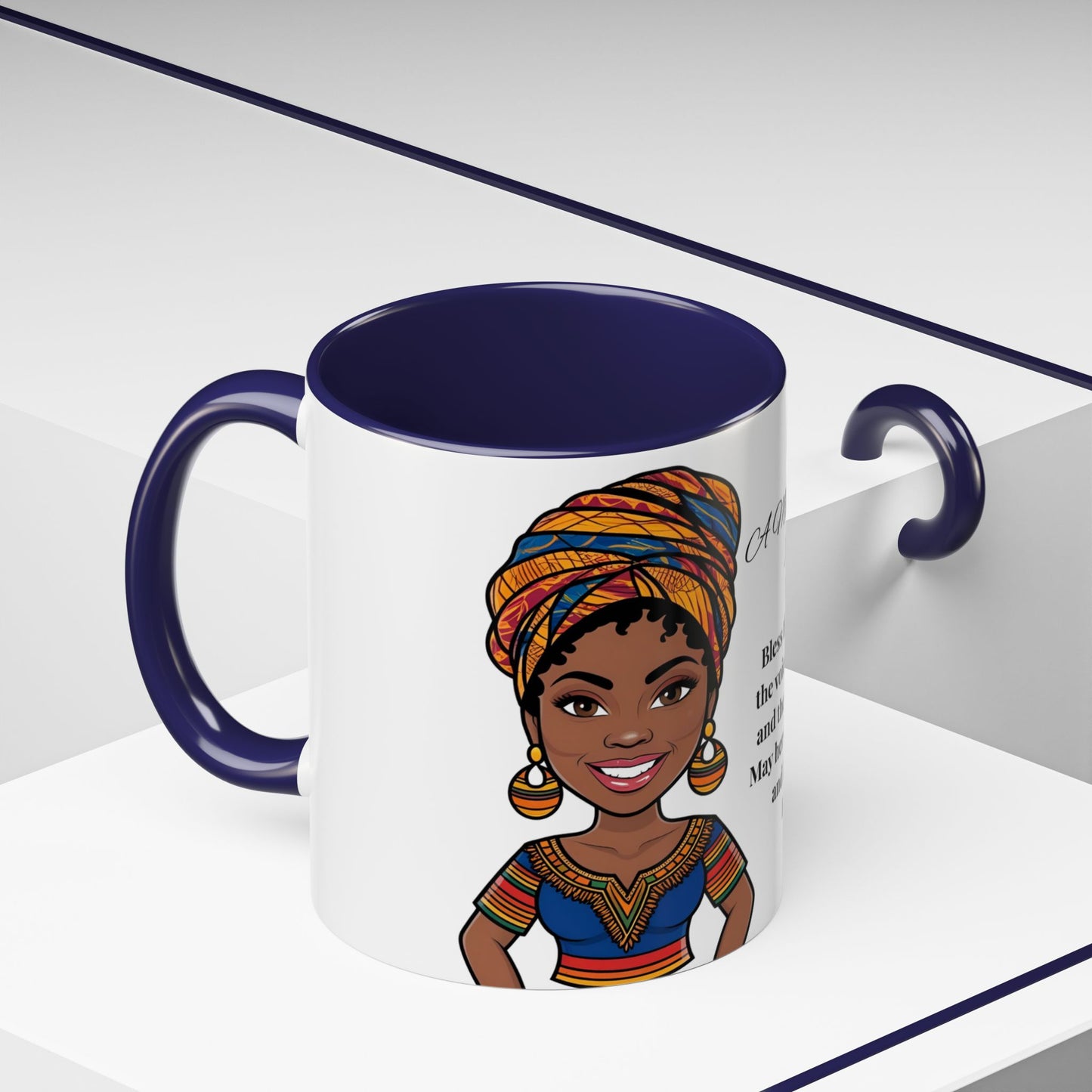 Mom Mother's Day Prayer Mug- African/American/Caribbean Mother's Day Prayer Coffee Mug, Inspirational