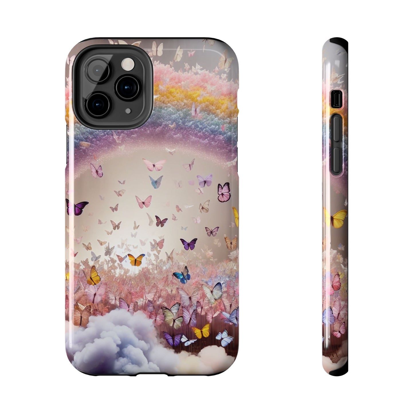 Spring Butterfly & Rainbow Phone Cover – Stylish, Strong & Gift-Ready