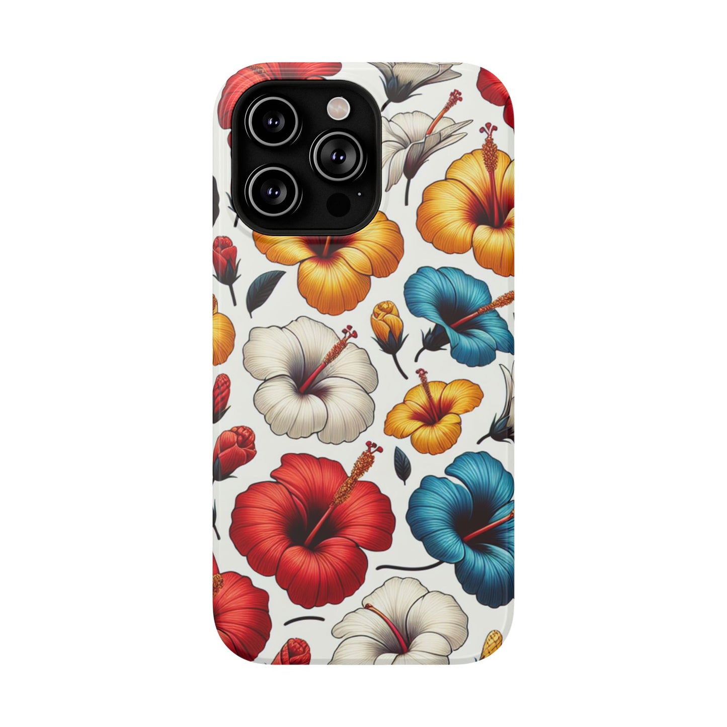 Hibiscus Bloom Impact-Resistant Phone Case – Bold Floral Protection