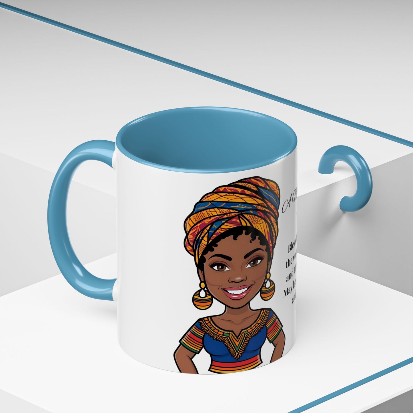 Mom Mother's Day Prayer Mug- African/American/Caribbean Mother's Day Prayer Coffee Mug, Inspirational