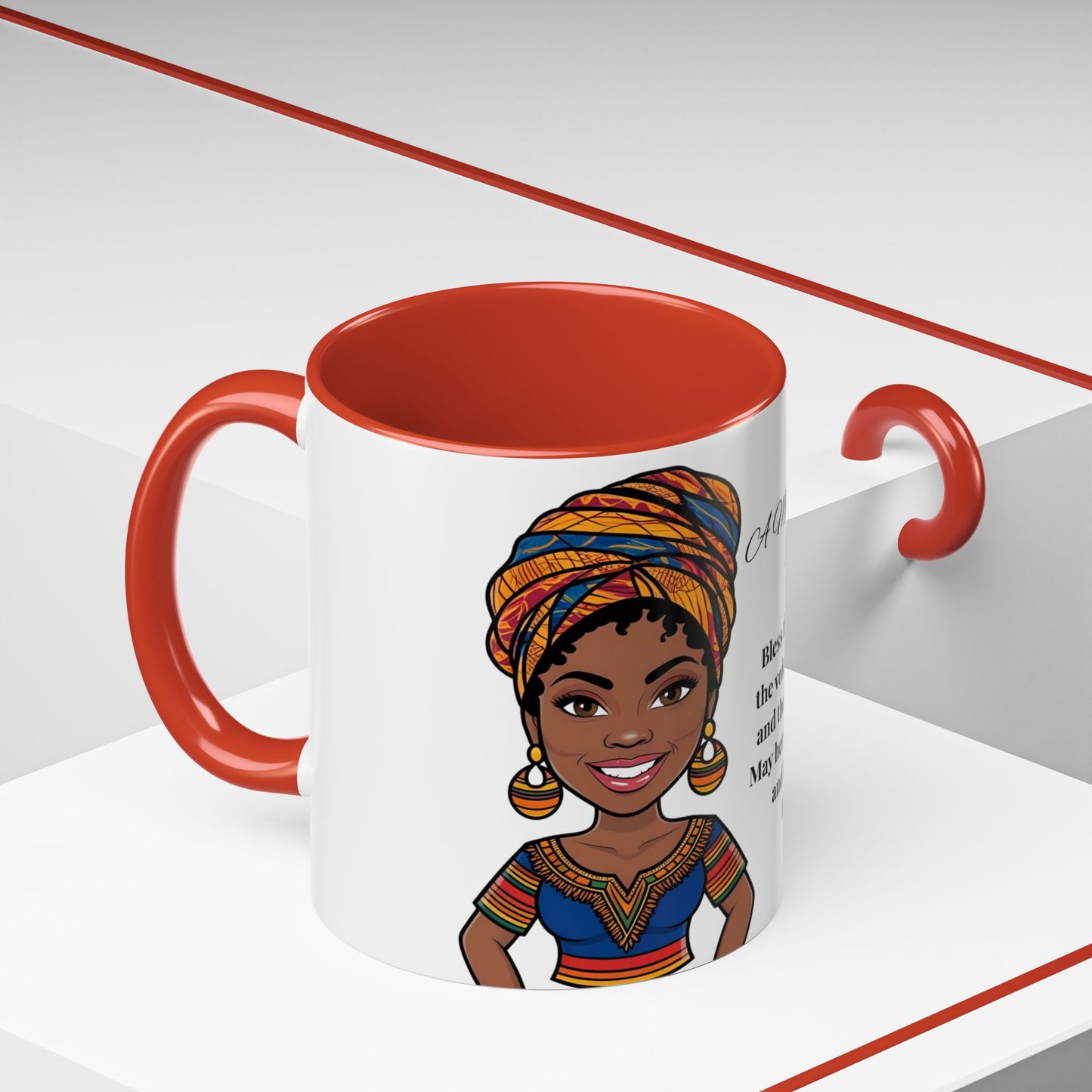 Mom Mother's Day Prayer Mug- African/American/Caribbean Mother's Day Prayer Coffee Mug, Inspirational