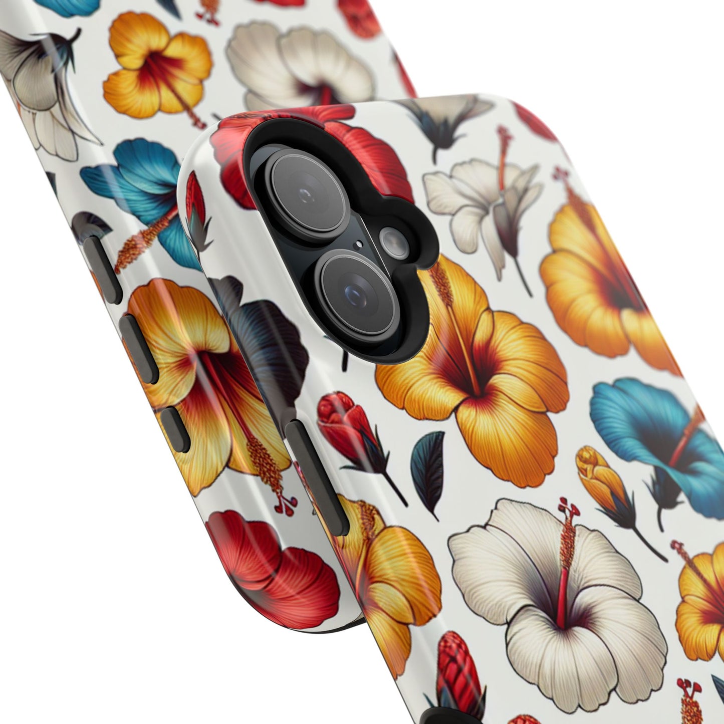 Hibiscus Bloom Impact-Resistant Phone Case – Bold Floral Protection