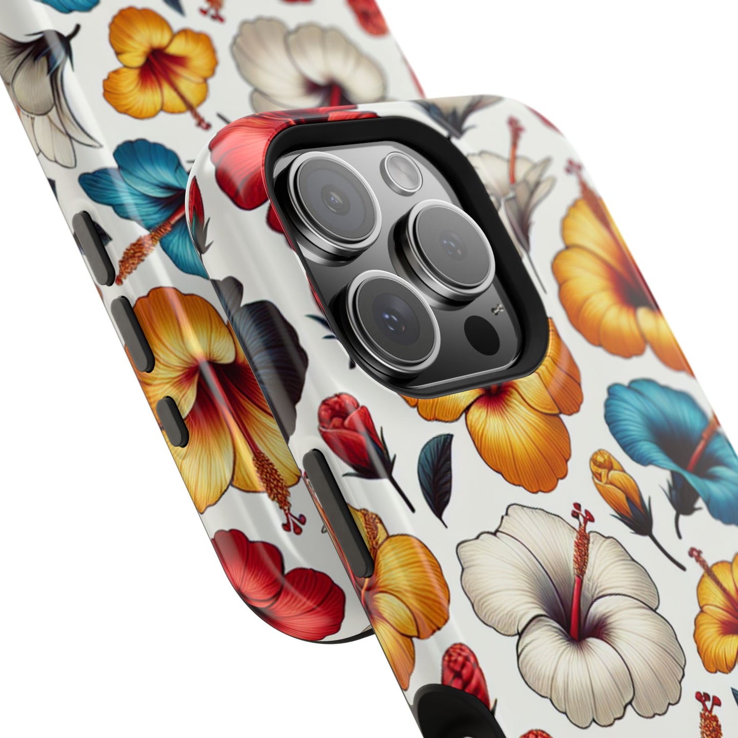 Hibiscus Bloom Impact-Resistant Phone Case – Bold Floral Protection