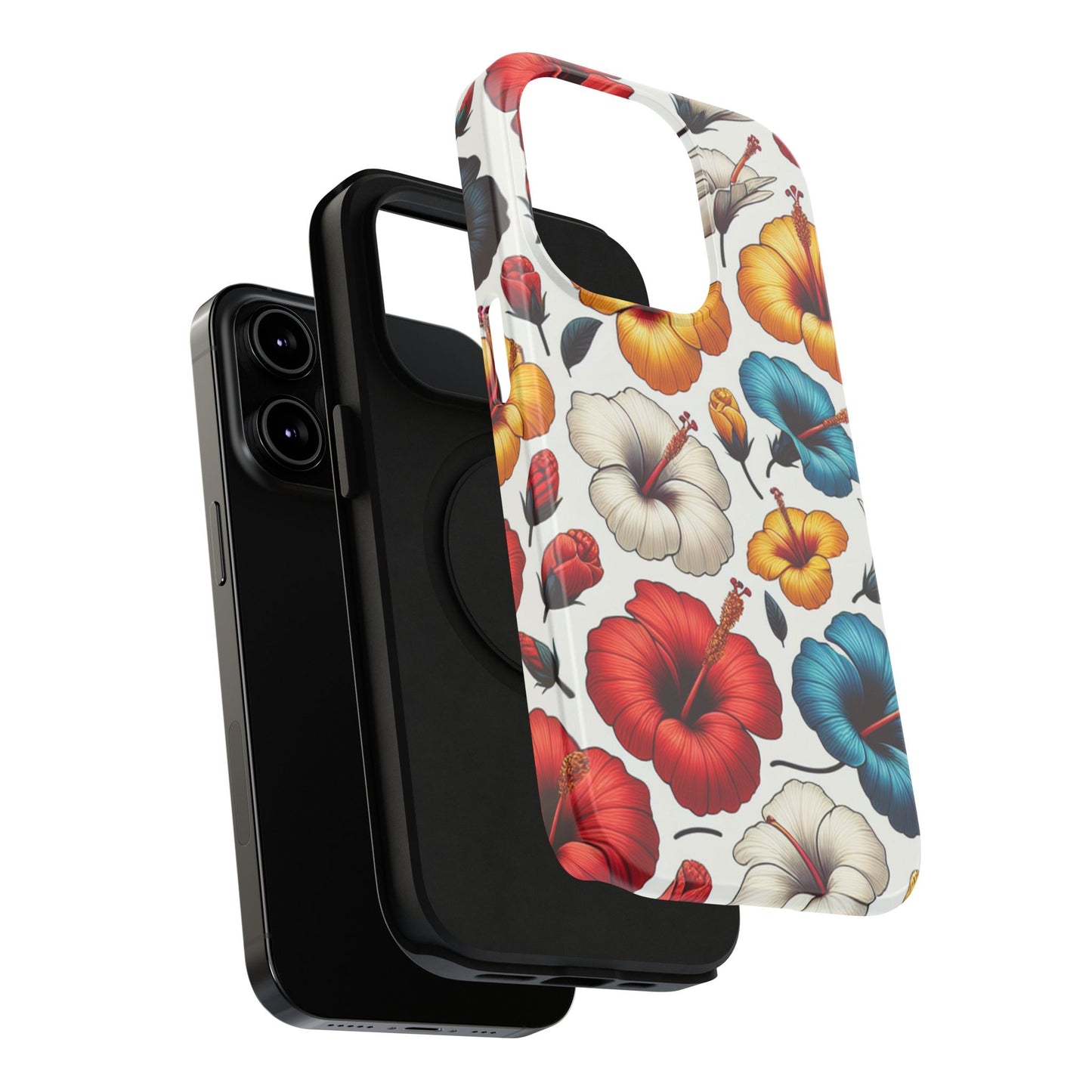 Hibiscus Bloom Impact-Resistant Phone Case – Bold Floral Protection