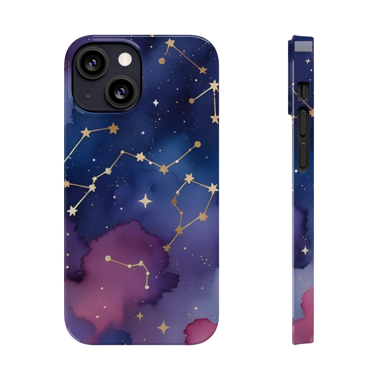 Galaxy Slim Phone Case - Cosmic Constellation Design for Stargazers and Astrology Lovers