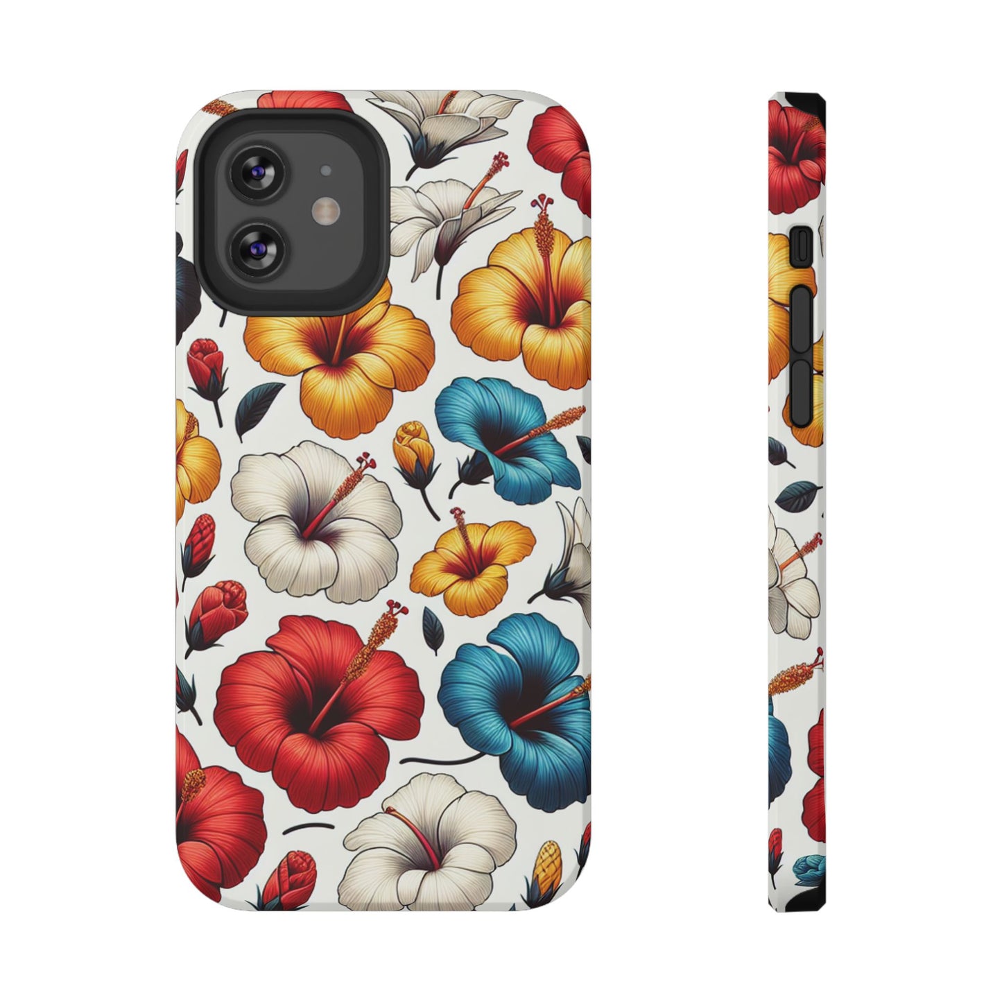 Hibiscus Bloom Impact-Resistant Phone Case – Bold Floral Protection