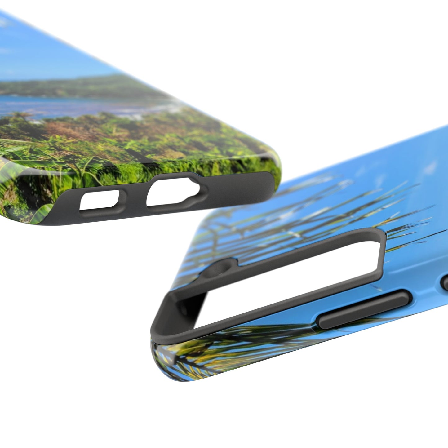 Nature-inspired tropical iphone and Samsung phone cases perfect for summer. Ideal for beach trips, vacations,