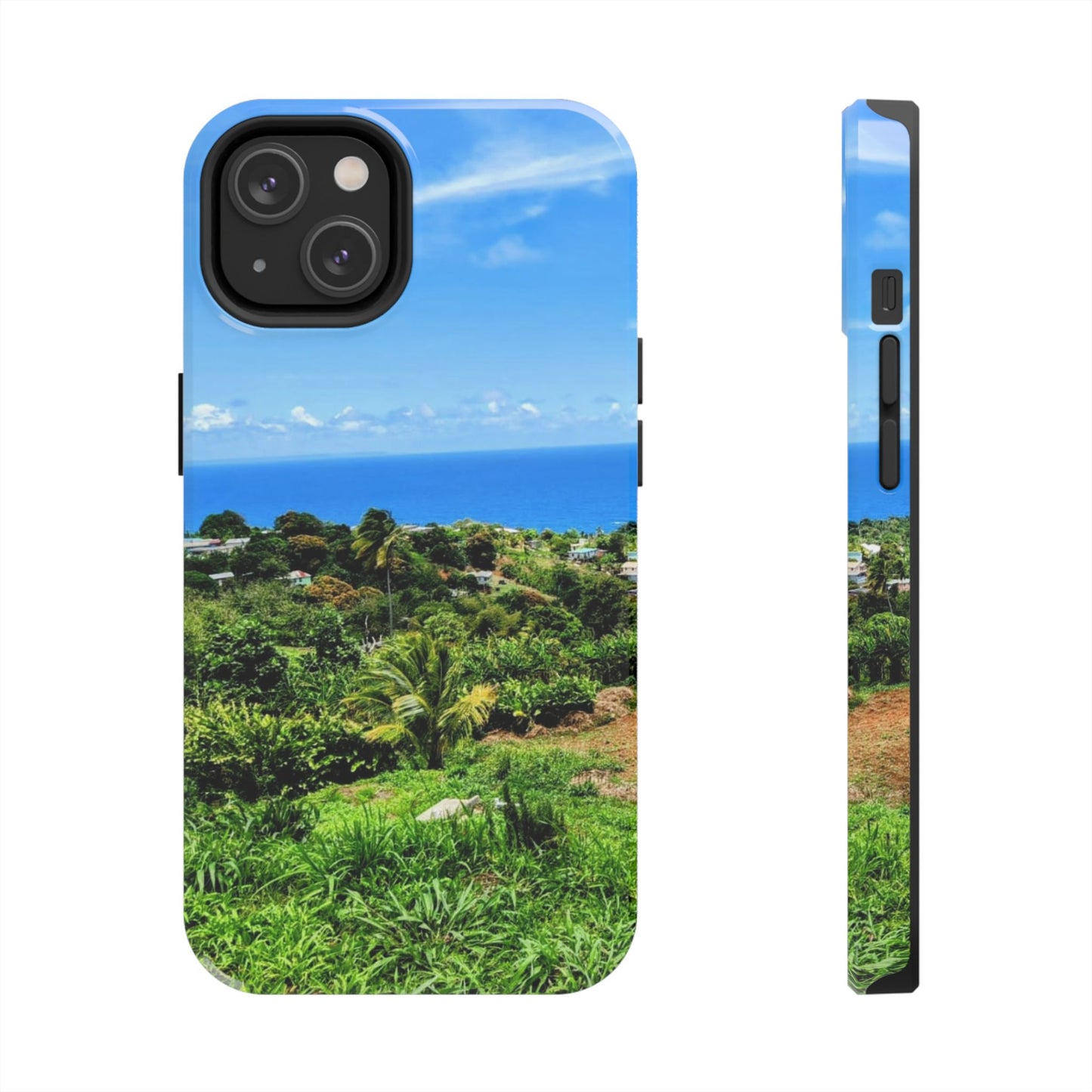 iPhone and Samsung phone Cases - Tropical Ocean View, Durable Cover for Beach Lovers