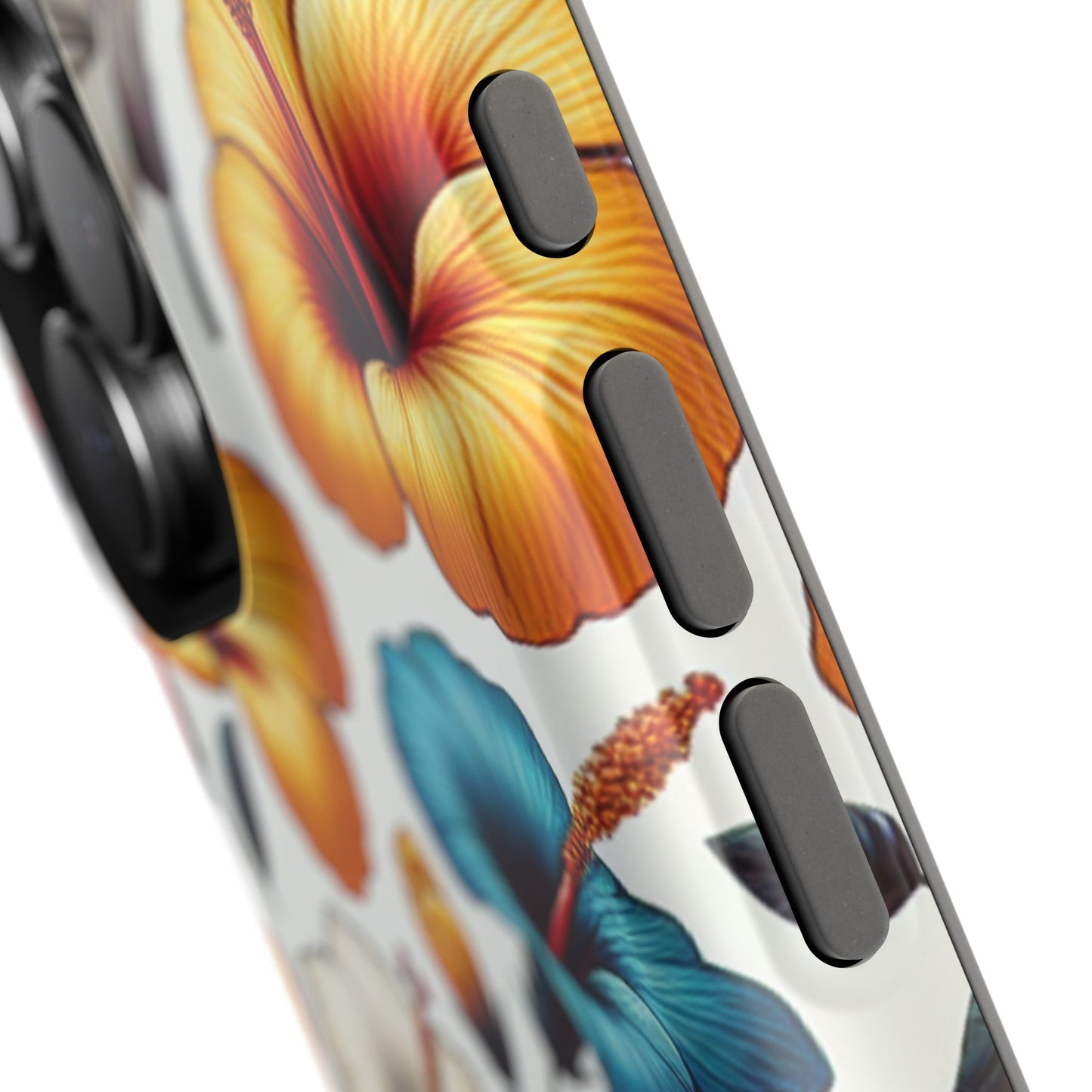 Hibiscus Bloom Impact-Resistant Phone Case – Bold Floral Protection