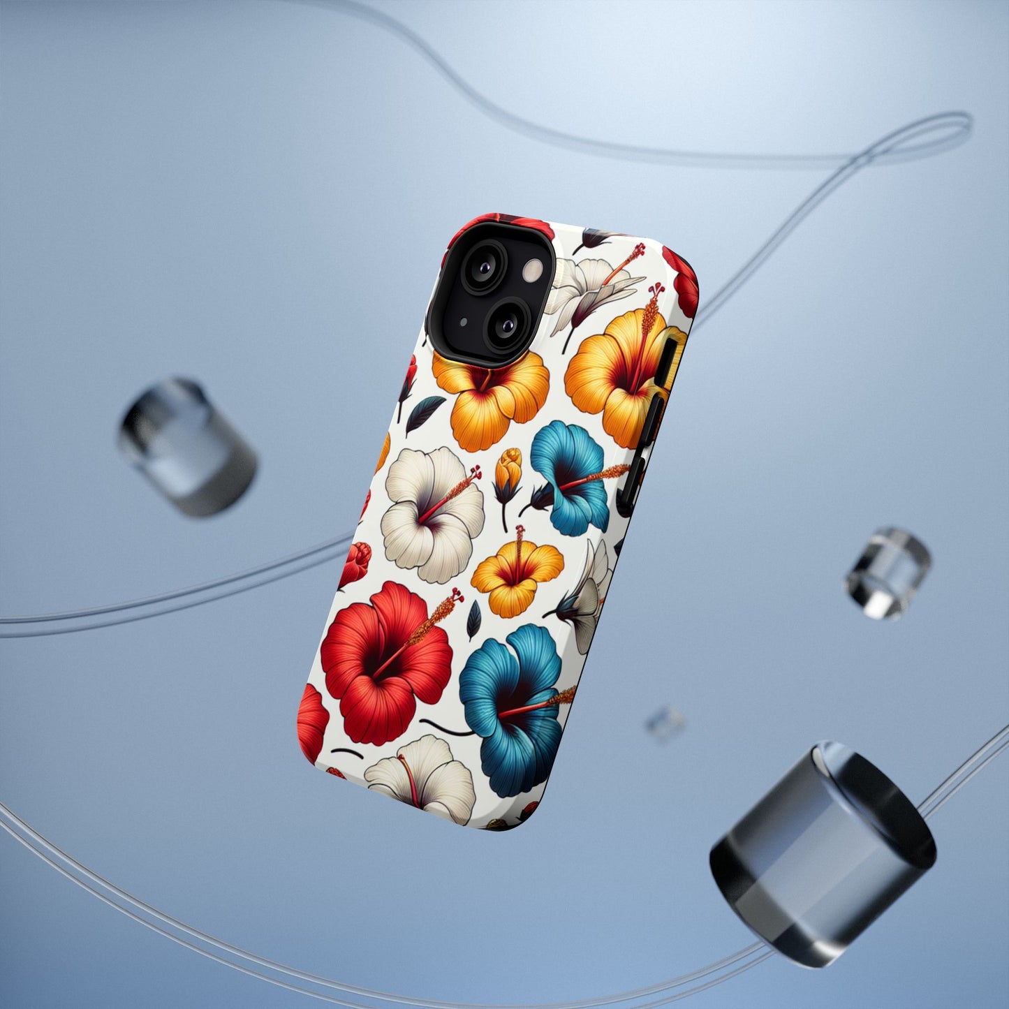 Hibiscus Bloom Impact-Resistant Phone Case – Bold Floral Protection
