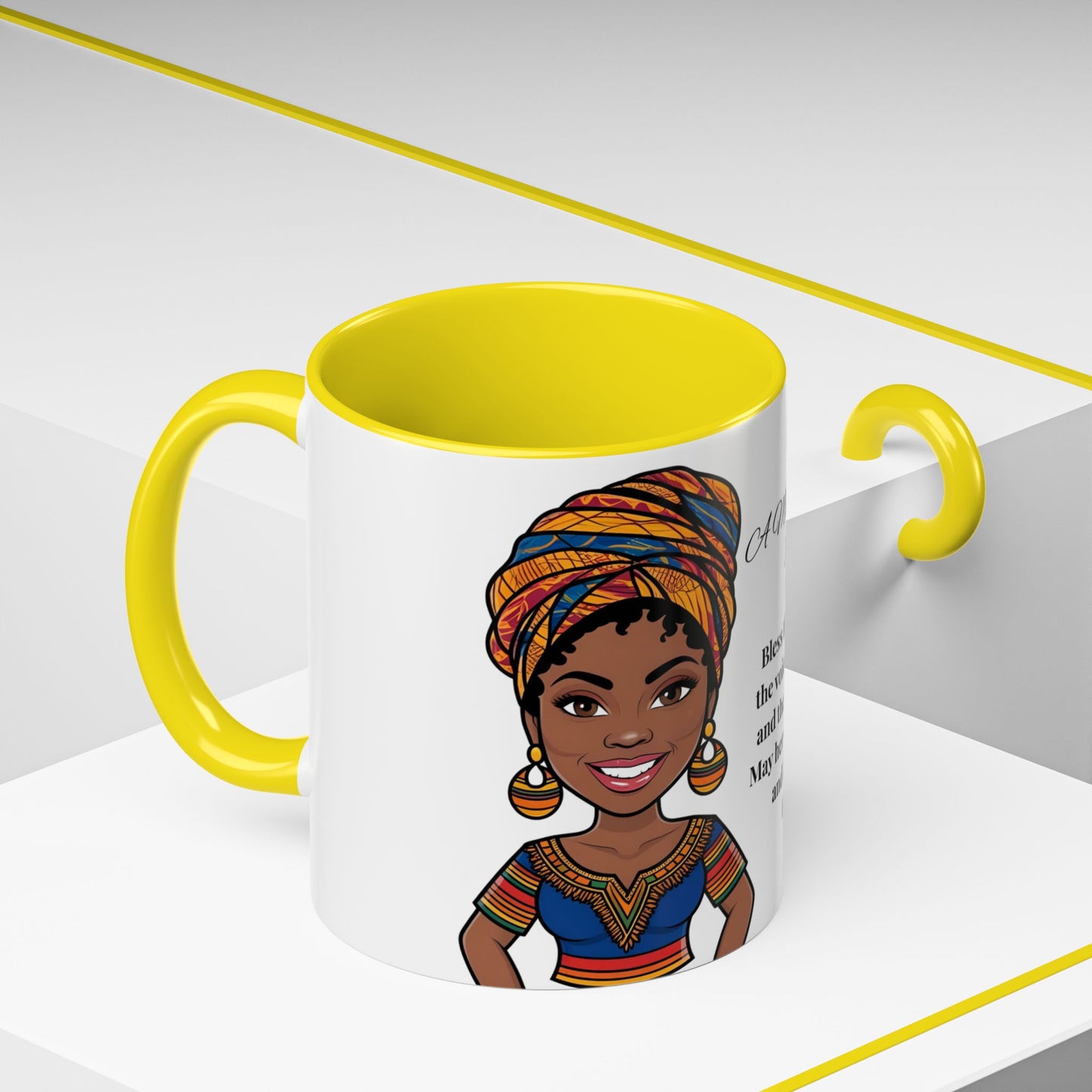 Mom Mother's Day Prayer Mug- African/American/Caribbean Mother's Day Prayer Coffee Mug, Inspirational