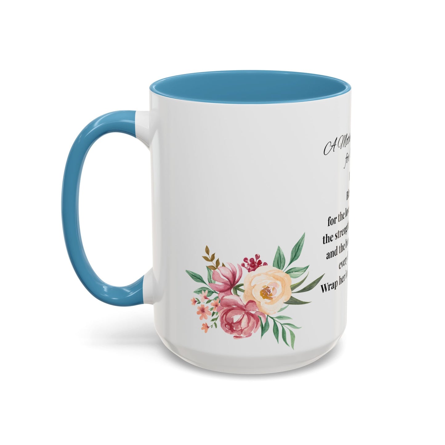 Sister Prayer Mother's Day Coffee Mug - Perfect Mother's Day Gift, Floral design