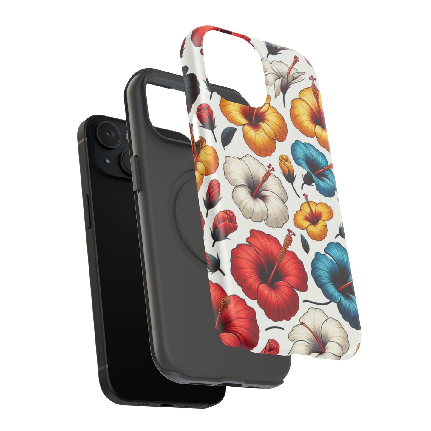Hibiscus Bloom Impact-Resistant Phone Case – Bold Floral Protection