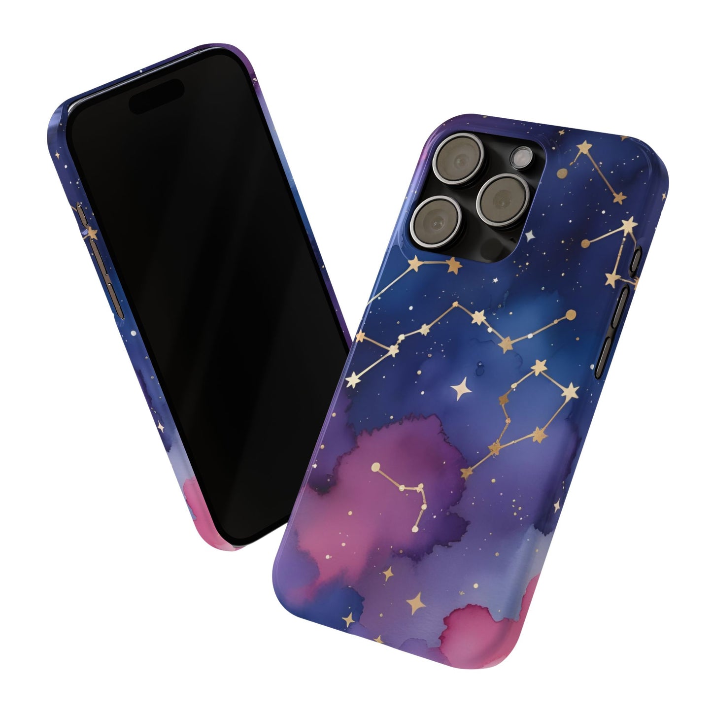 Galaxy Slim Phone Case - Cosmic Constellation Design for Stargazers and Astrology Lovers