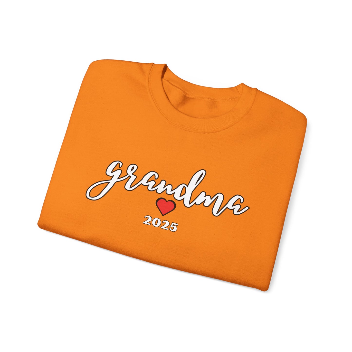 Grandma 2025 Red Heart Sweatshirt - Valentines Day, Mother's Day, Birthday Gift, Love Gift