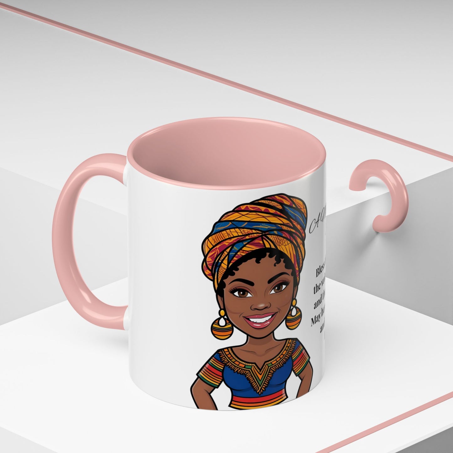 Mom Mother's Day Prayer Mug- African/American/Caribbean Mother's Day Prayer Coffee Mug, Inspirational