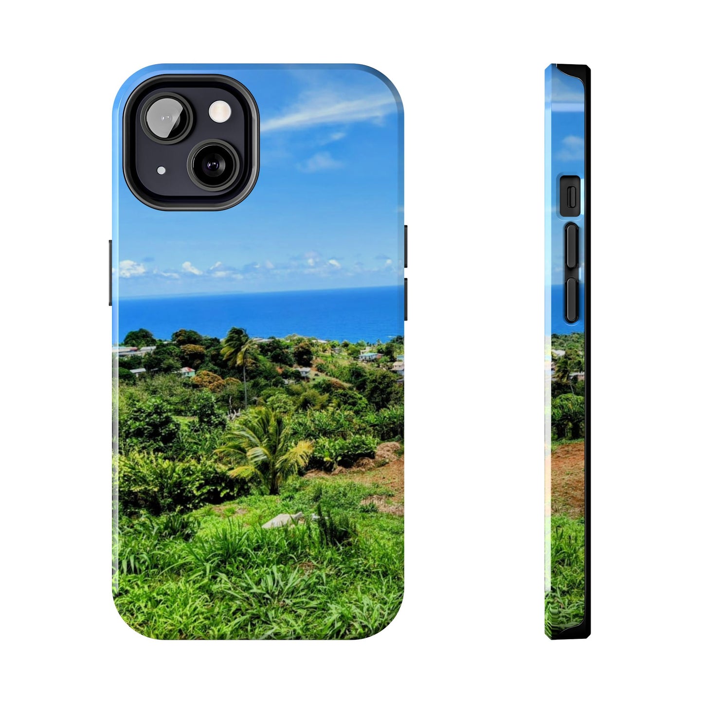 iPhone and Samsung phone Cases - Tropical Ocean View, Durable Cover for Beach Lovers