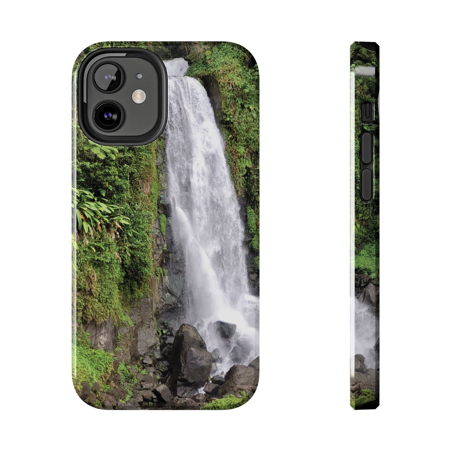 Nature Island Trafalgar Waterfall inspired Tough IPhone and Samsung phone Cases - Durable Protection for Outdoor Adventure