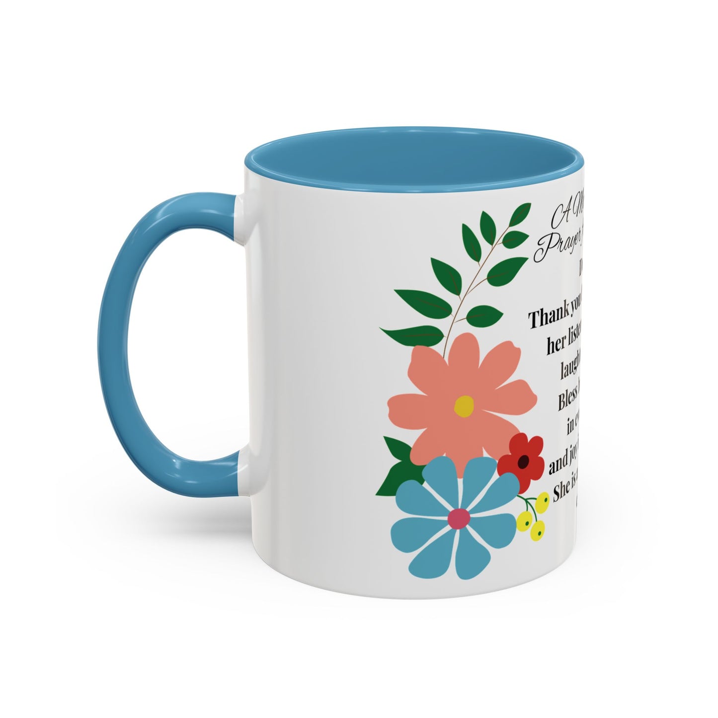 Aunt Prayer Coffee Mug - Floral Design - Mother's Day Gift - 11oz/15oz