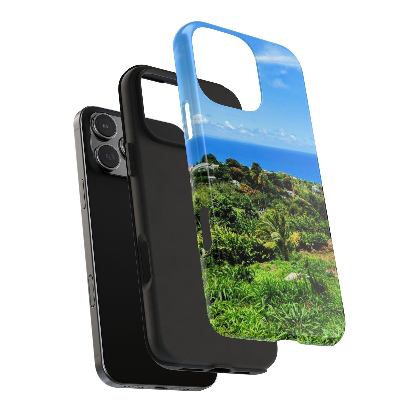iPhone and Samsung phone Cases - Tropical Ocean View, Durable Cover for Beach Lovers