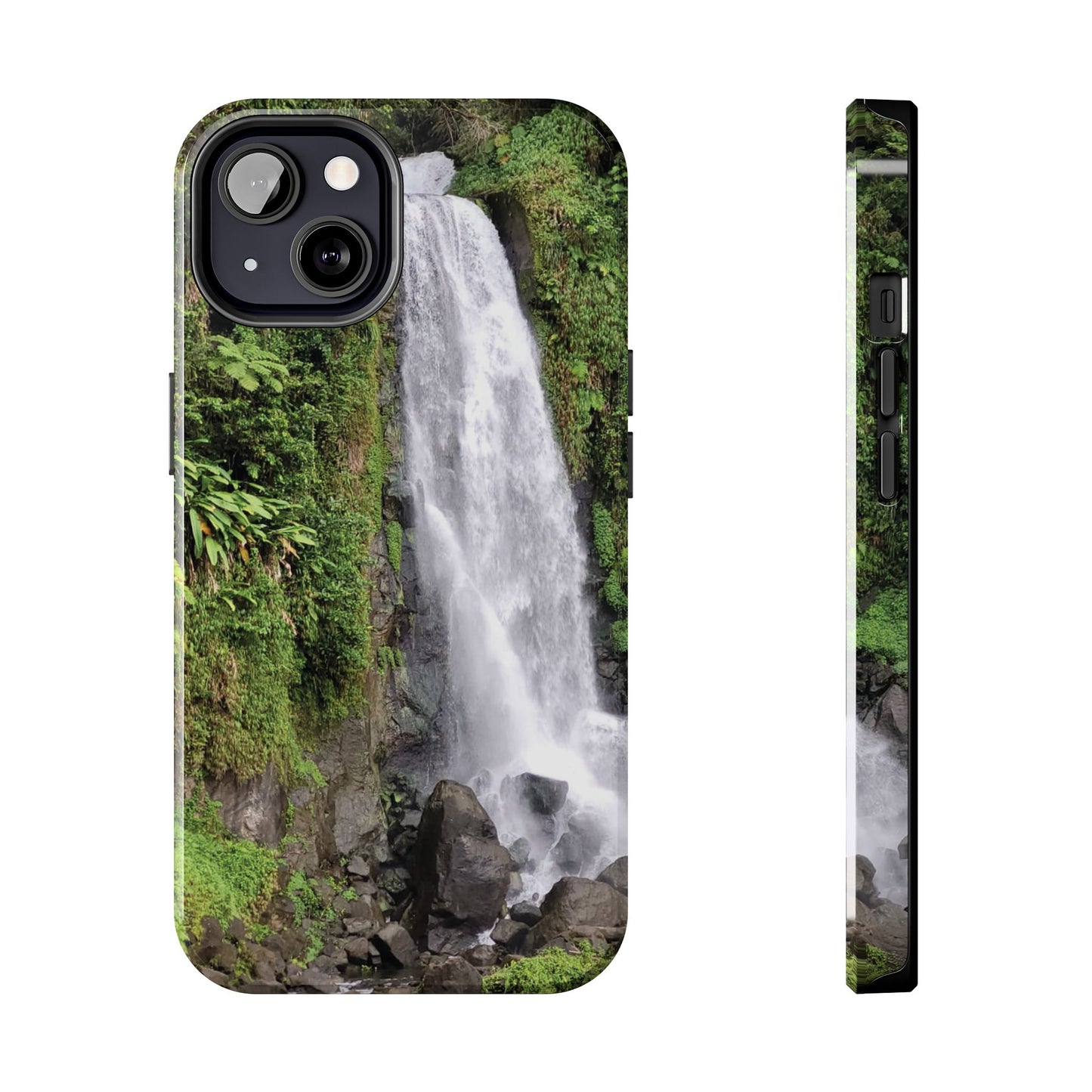 Nature Island Trafalgar Waterfall inspired Tough IPhone and Samsung phone Cases - Durable Protection for Outdoor Adventure
