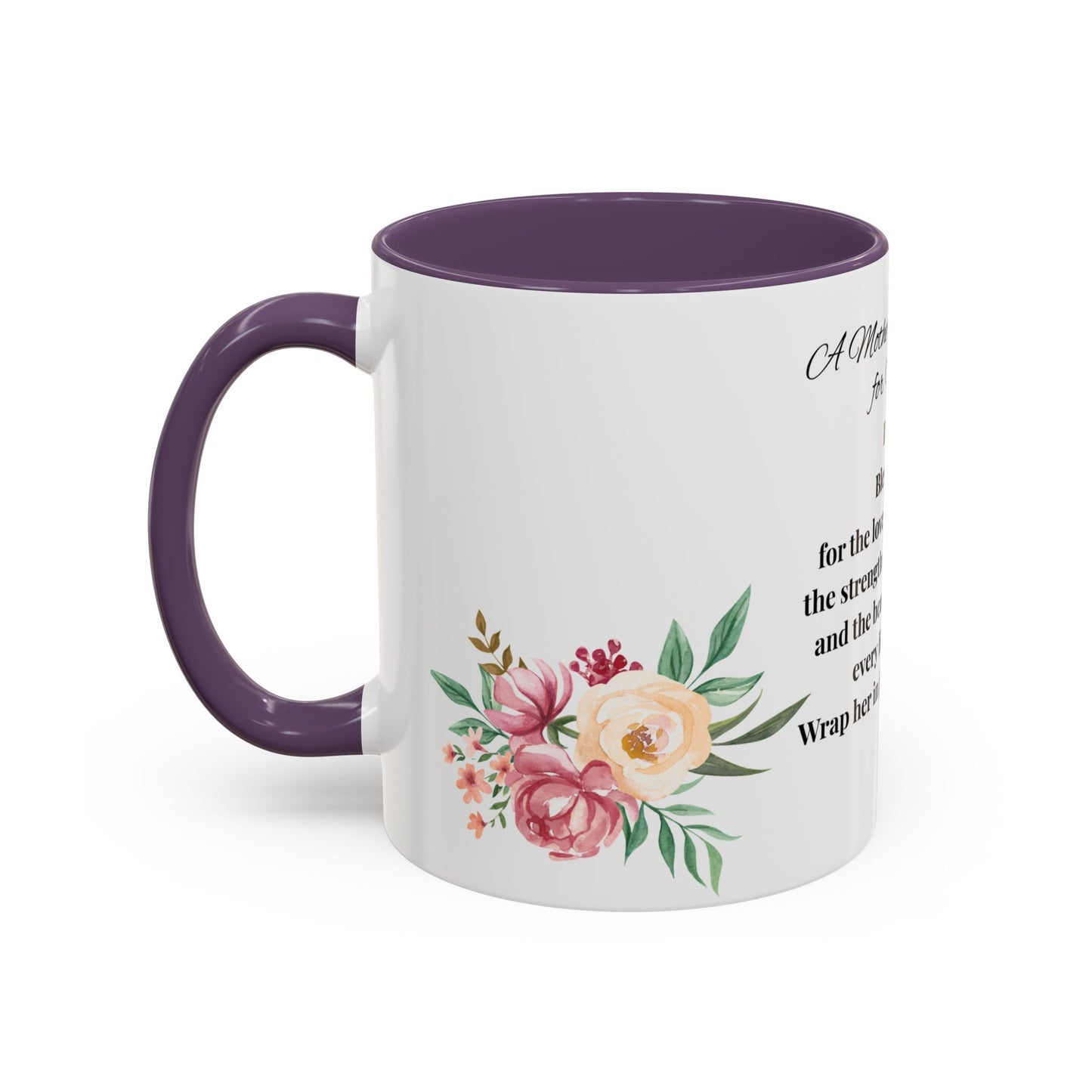 Sister Prayer Mother's Day Coffee Mug - Perfect Mother's Day Gift, Floral design