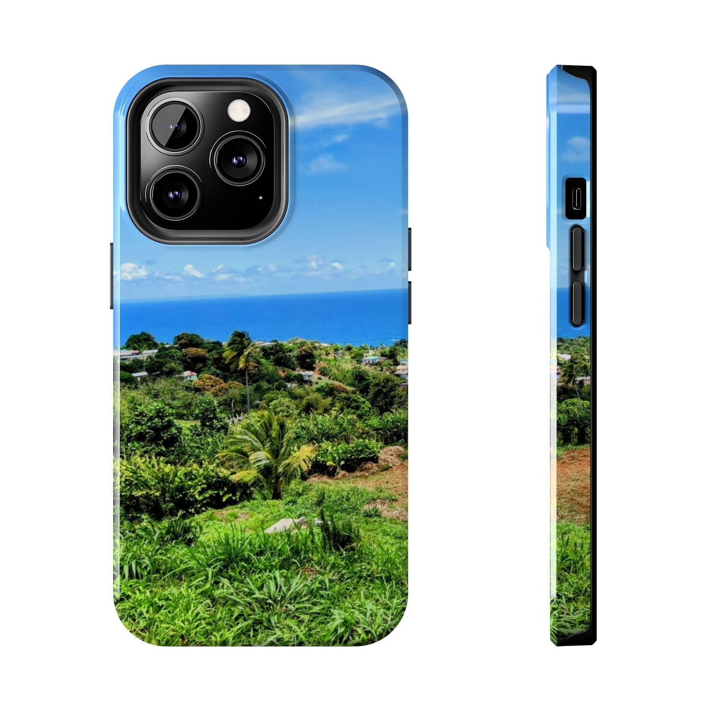 iPhone and Samsung phone Cases - Tropical Ocean View, Durable Cover for Beach Lovers