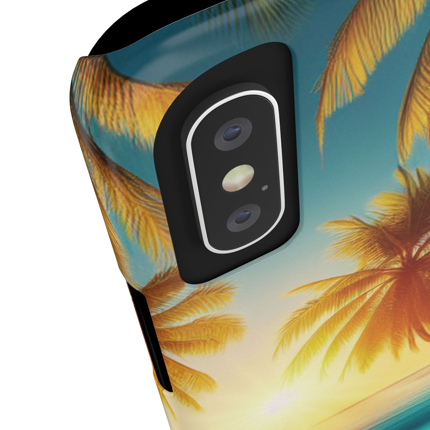 Slim Phone Cases - Tropical Aesthetic Peace and Purpose Quote Cover that reads " Each Breath is a Gift, so today I Choose Life, Peace, Favor & Purpose".