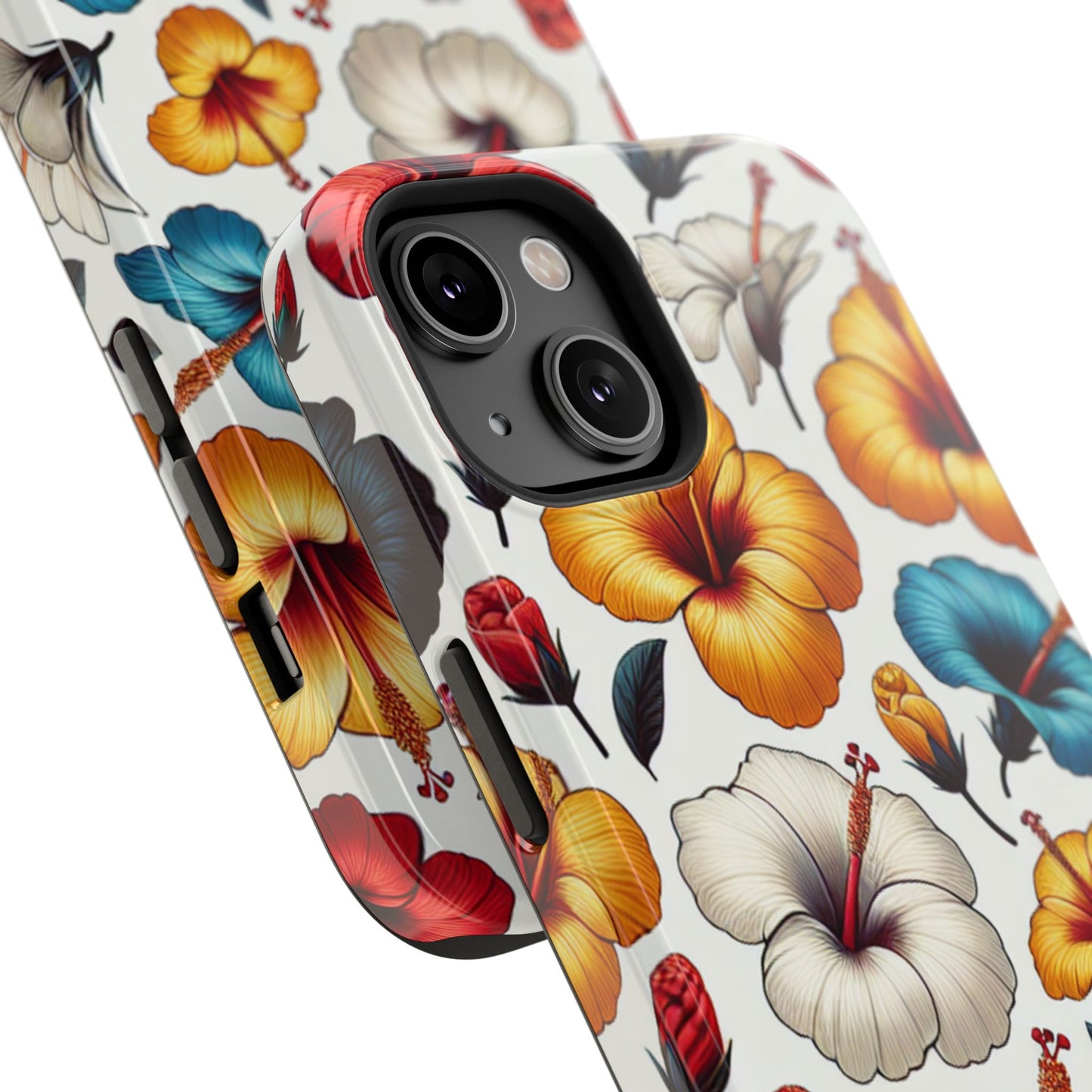 Hibiscus Bloom Impact-Resistant Phone Case – Bold Floral Protection