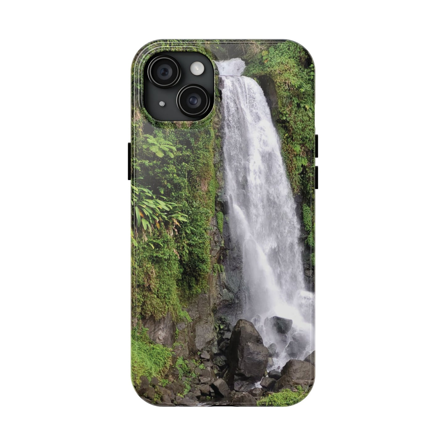Nature Island Trafalgar Waterfall inspired Tough IPhone and Samsung phone Cases - Durable Protection for Outdoor Adventure