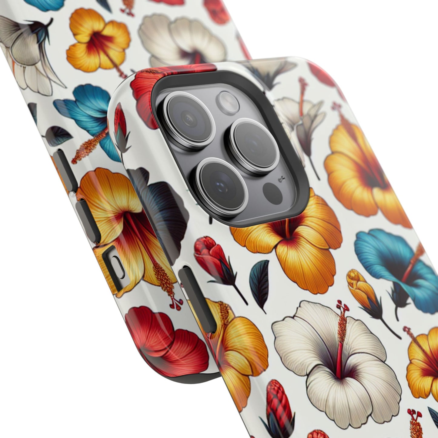 Hibiscus Bloom Impact-Resistant Phone Case – Bold Floral Protection