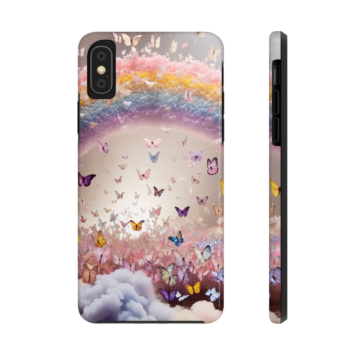 Spring Butterfly & Rainbow Phone Cover – Stylish, Strong & Gift-Ready