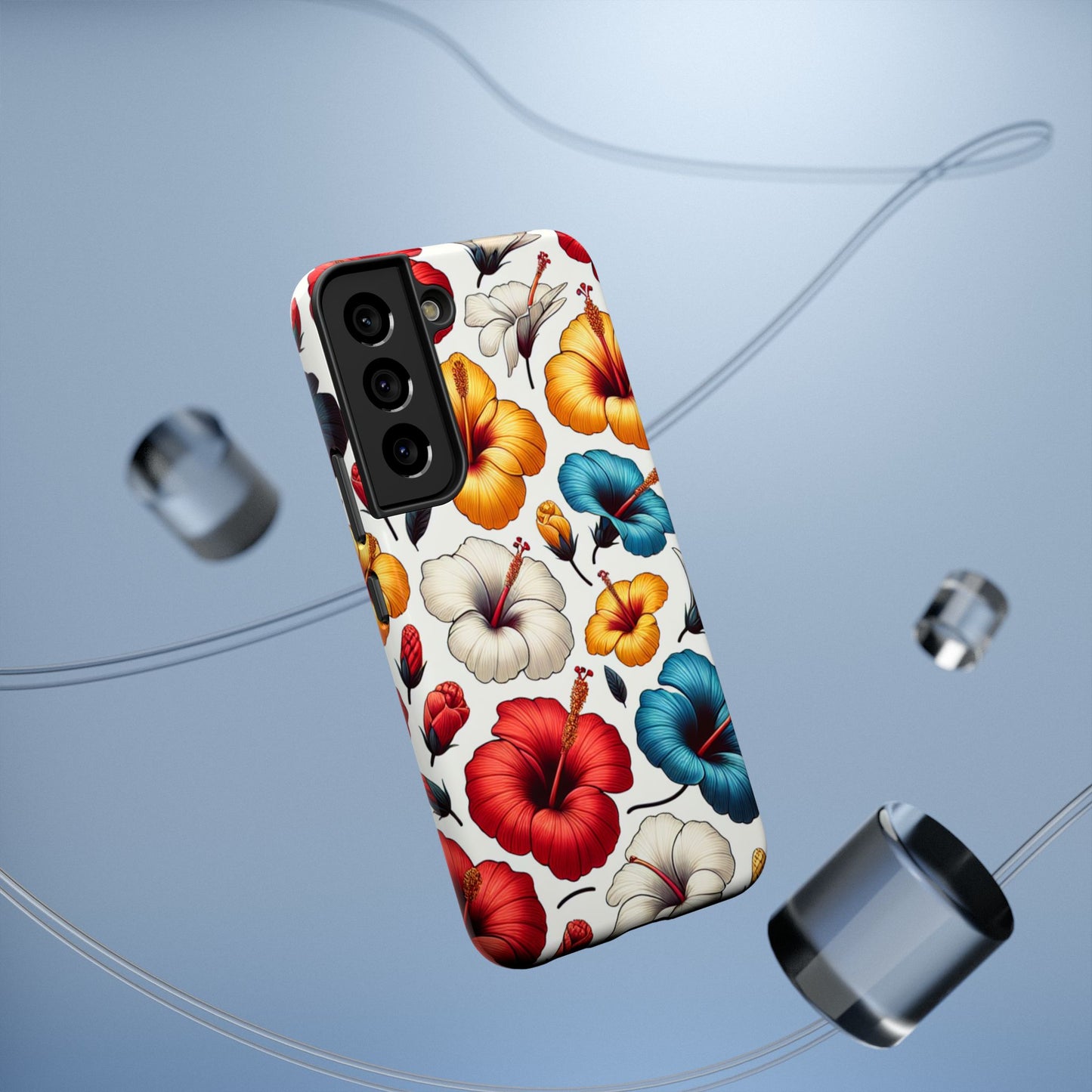 Hibiscus Bloom Impact-Resistant Phone Case – Bold Floral Protection