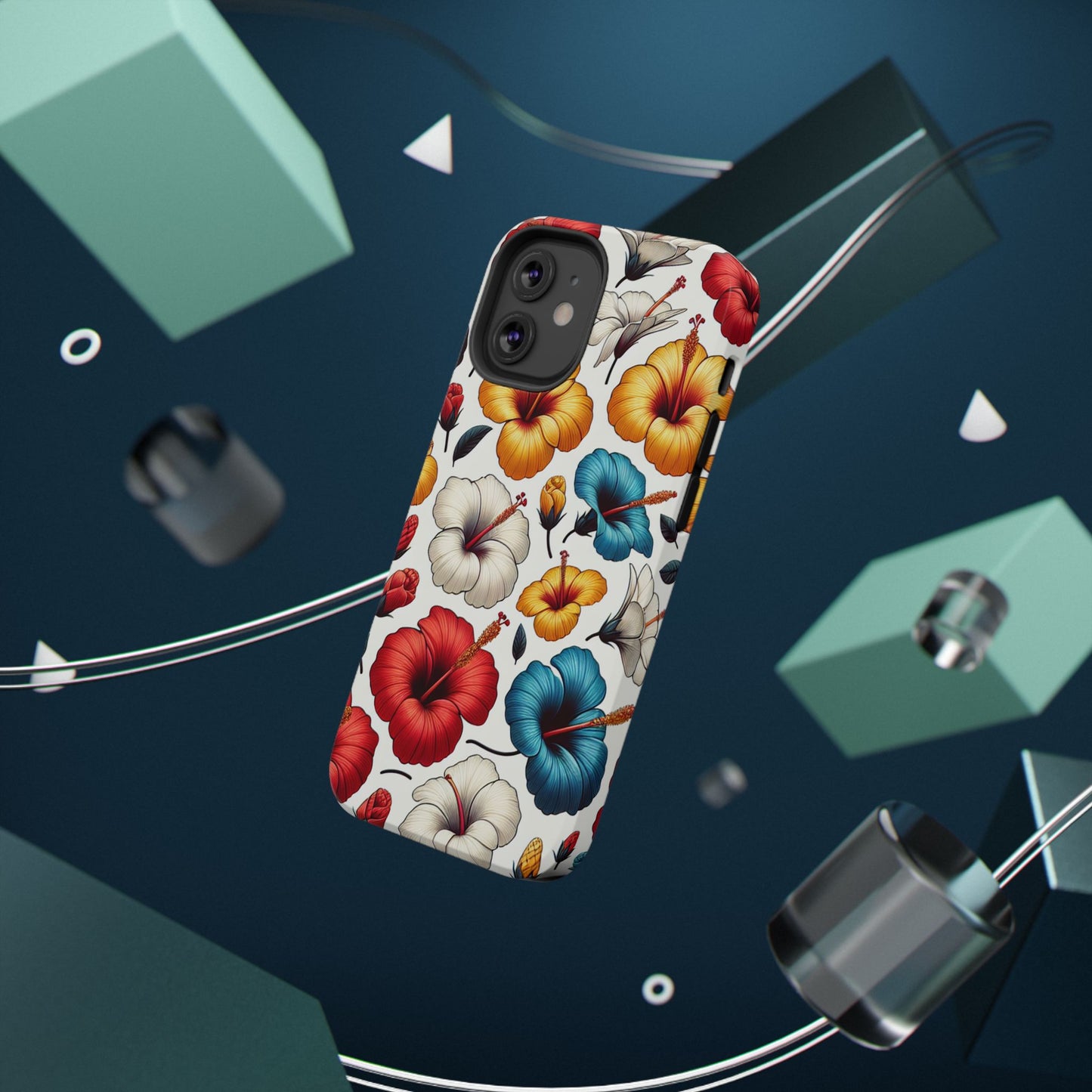Hibiscus Bloom Impact-Resistant Phone Case – Bold Floral Protection