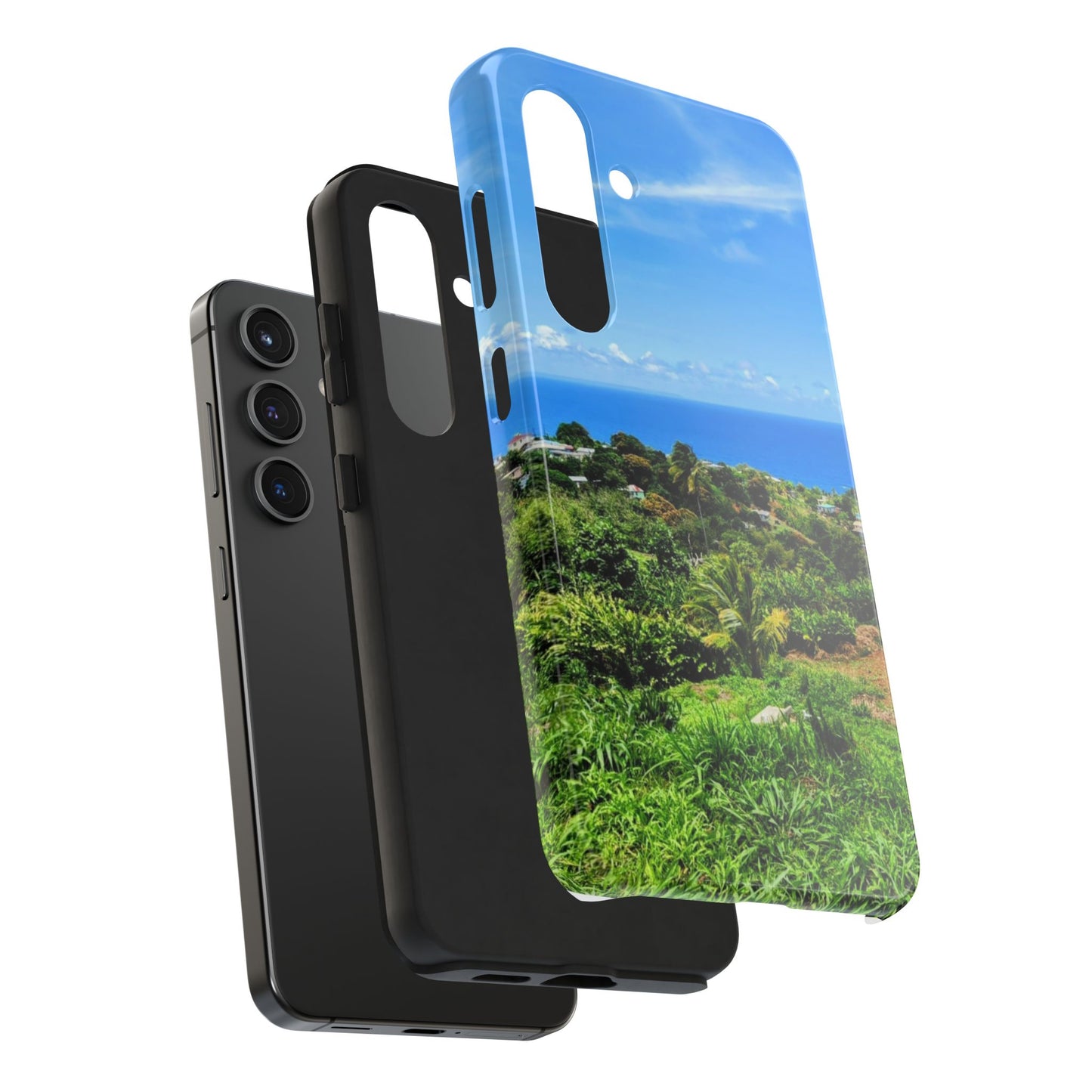 iPhone and Samsung phone Cases - Tropical Ocean View, Durable Cover for Beach Lovers