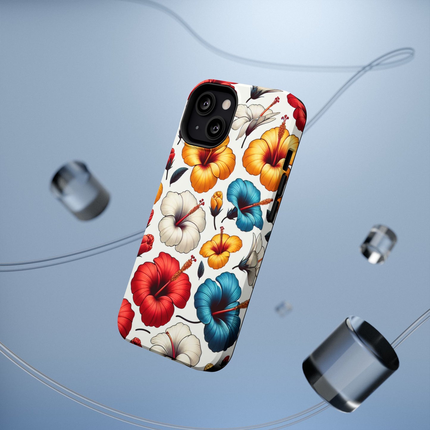 Hibiscus Bloom Impact-Resistant Phone Case – Bold Floral Protection