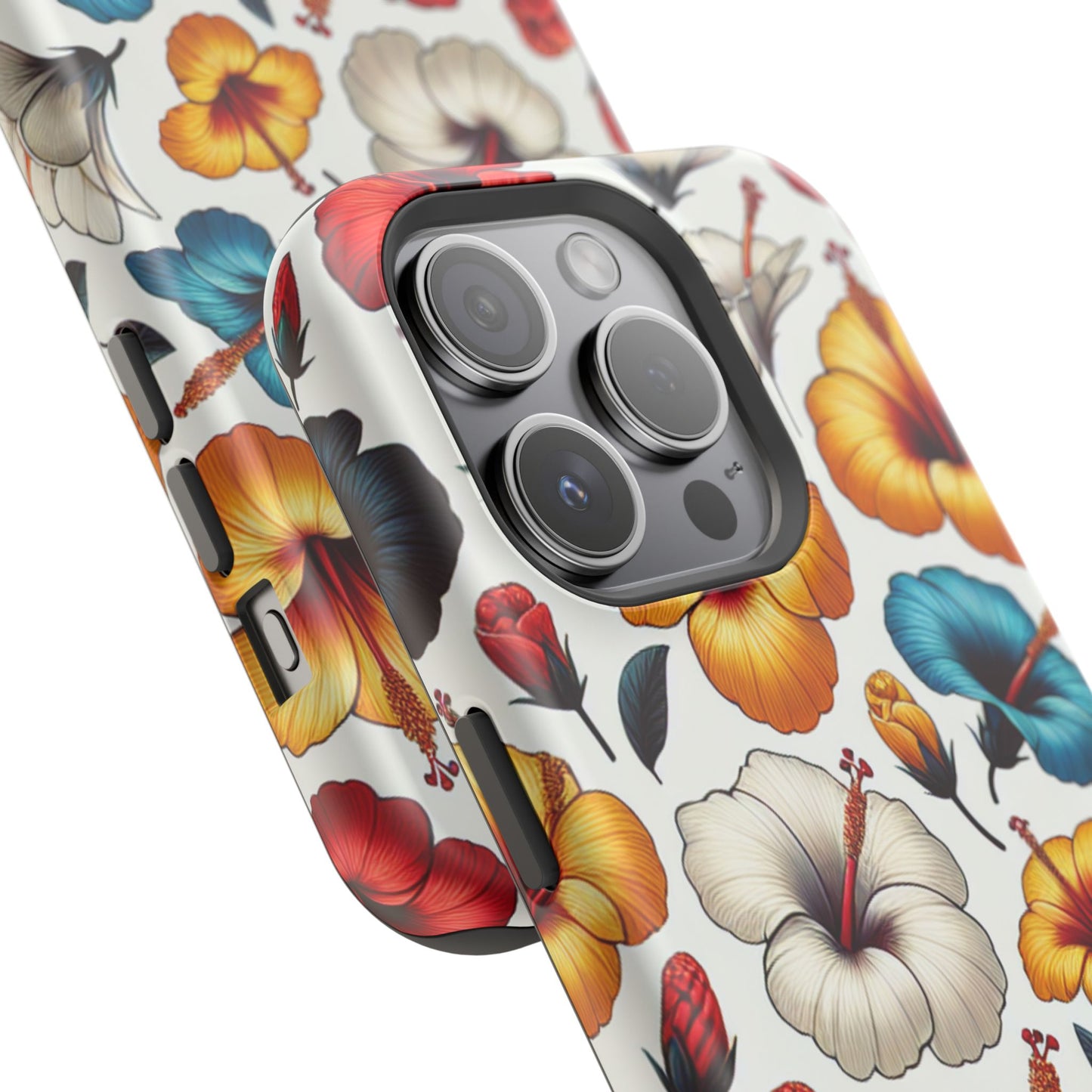 Hibiscus Bloom Impact-Resistant Phone Case – Bold Floral Protection