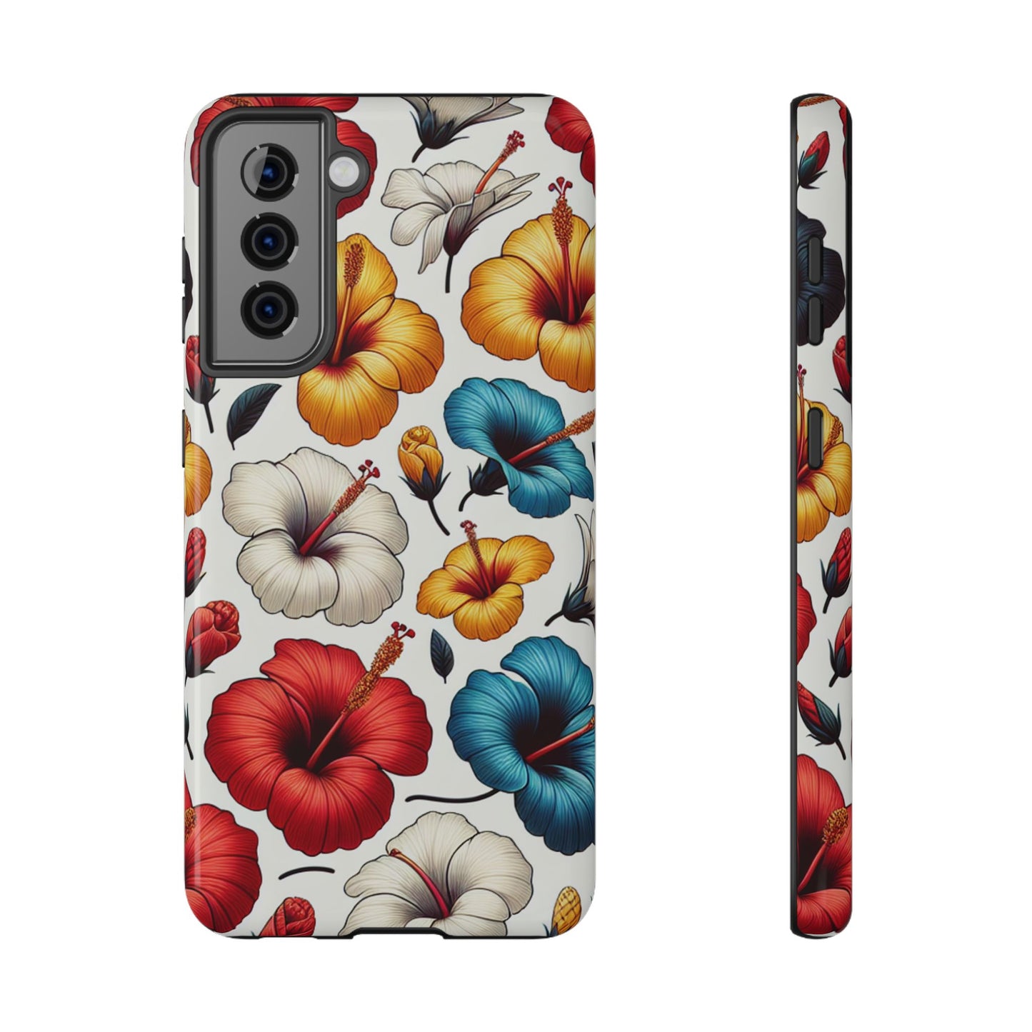 Hibiscus Bloom Impact-Resistant Phone Case – Bold Floral Protection
