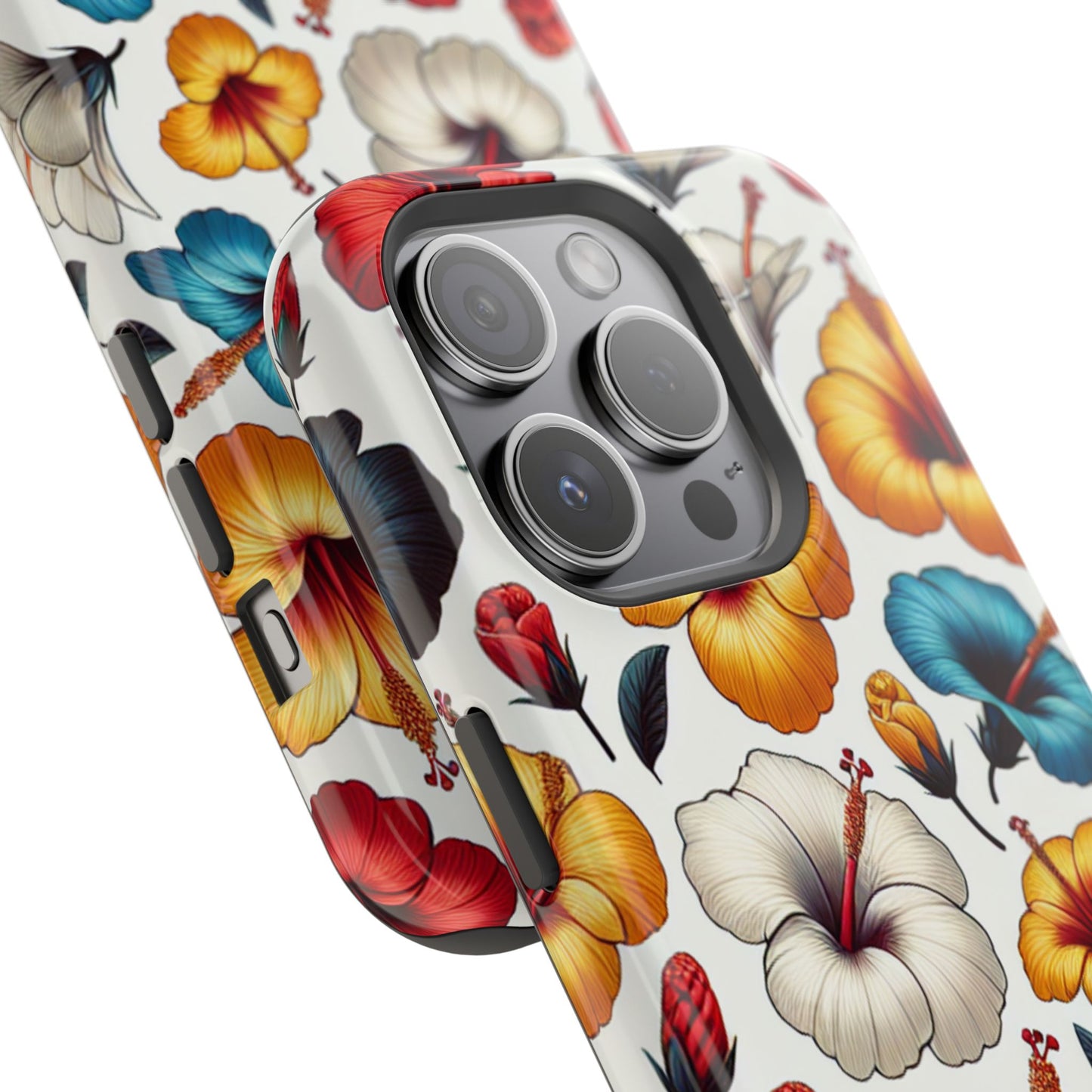 Hibiscus Bloom Impact-Resistant Phone Case – Bold Floral Protection