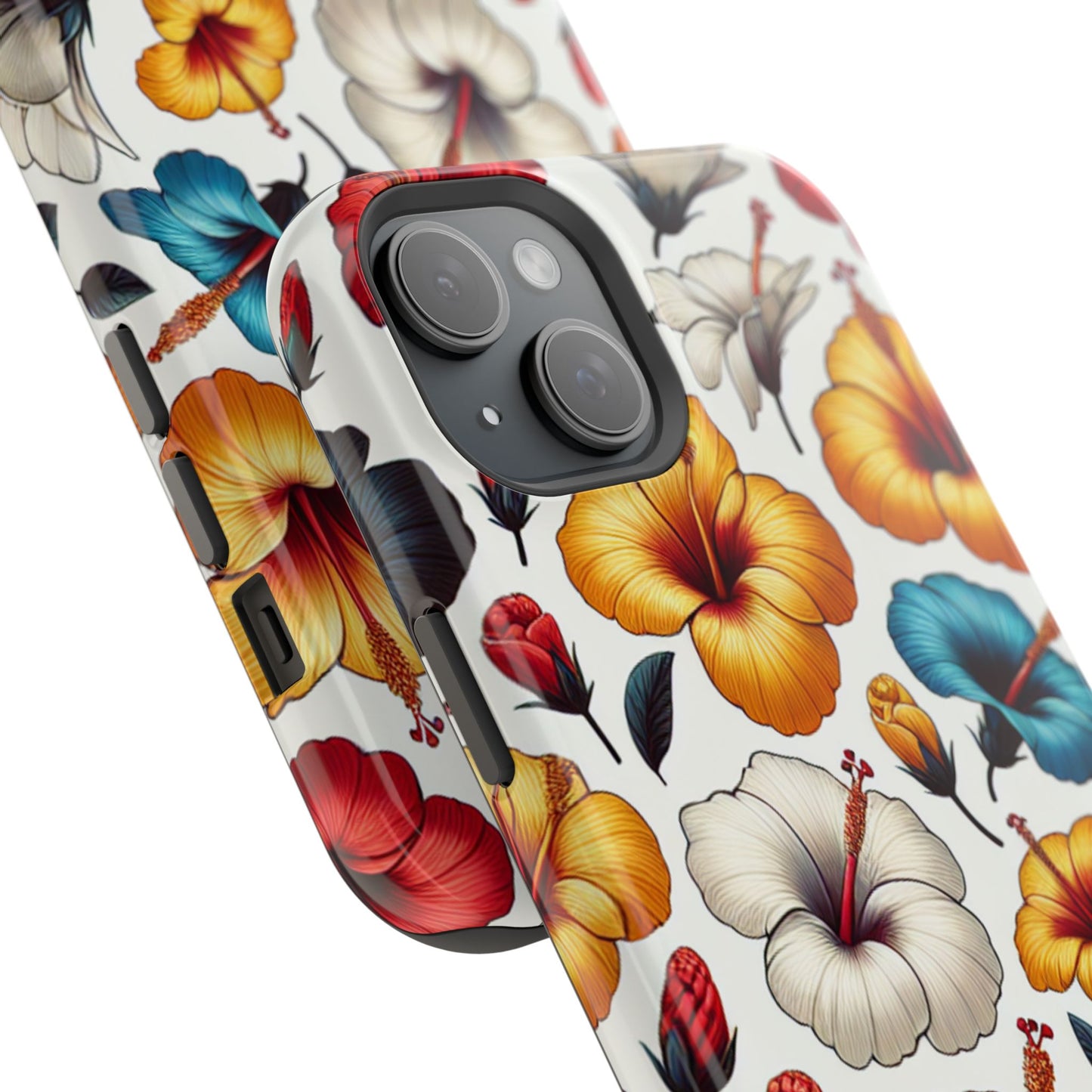 Hibiscus Bloom Impact-Resistant Phone Case – Bold Floral Protection